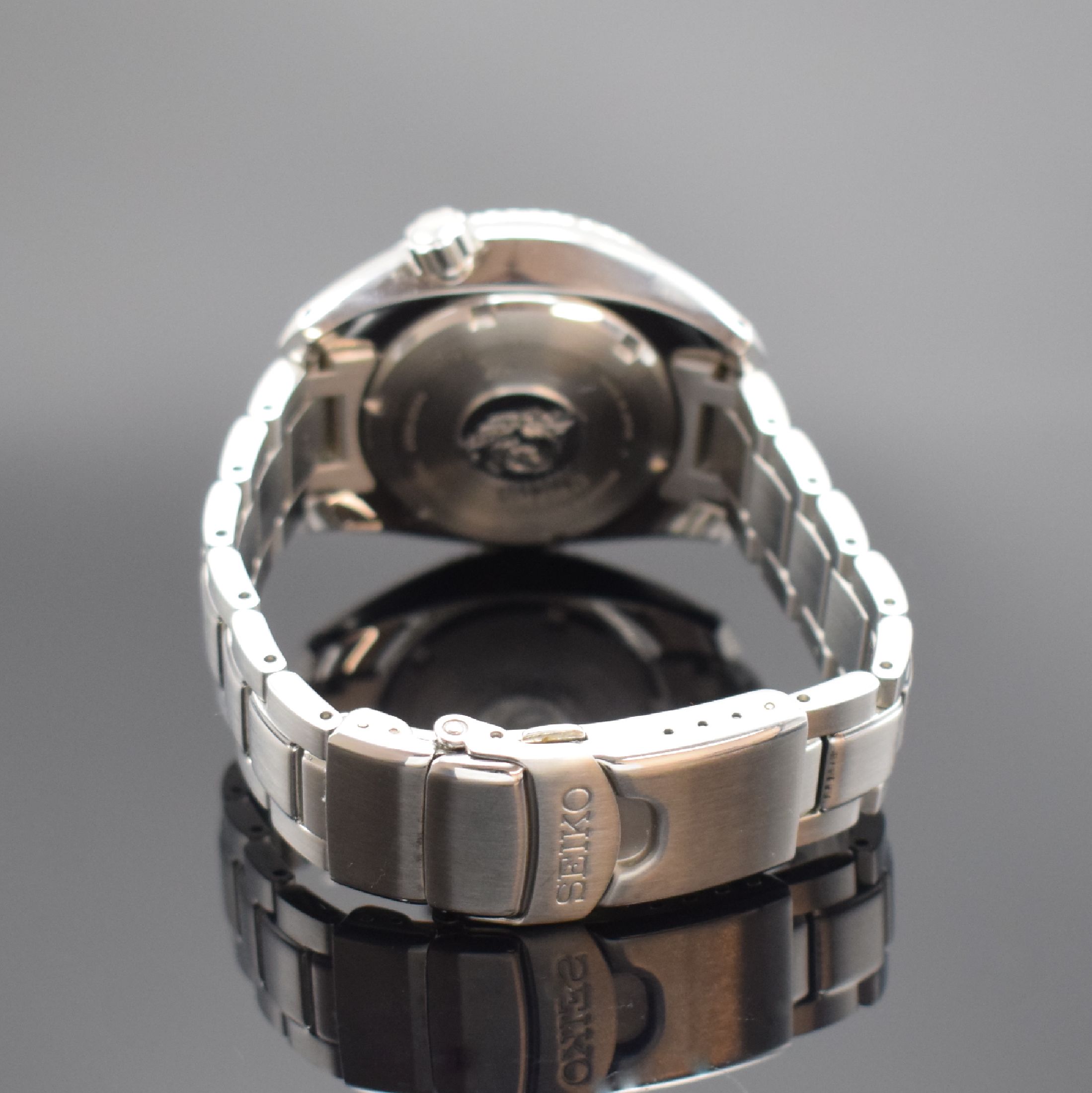 Detail b: SEIKO Prospex Herrenarmbanduhr Referenz SPB103J1, Automatik, Edelstahlgeh. inkl. orig. Gliederband m. Faltschl., Boden & Krone verschr., ab Herst. ...