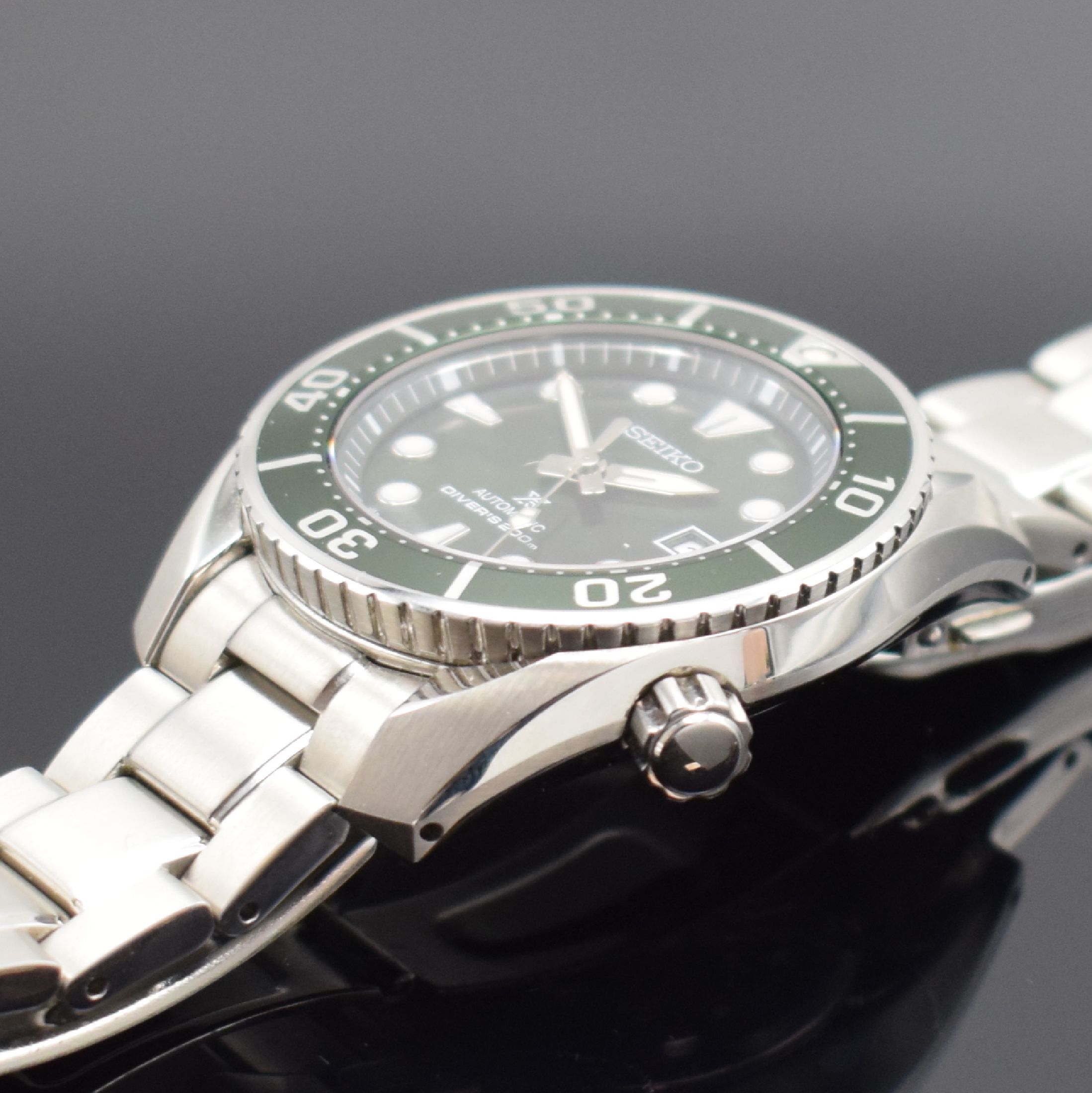 Detail c: SEIKO Prospex Herrenarmbanduhr Referenz SPB103J1, Automatik, Edelstahlgeh. inkl. orig. Gliederband m. Faltschl., Boden & Krone verschr., ab Herst. ...