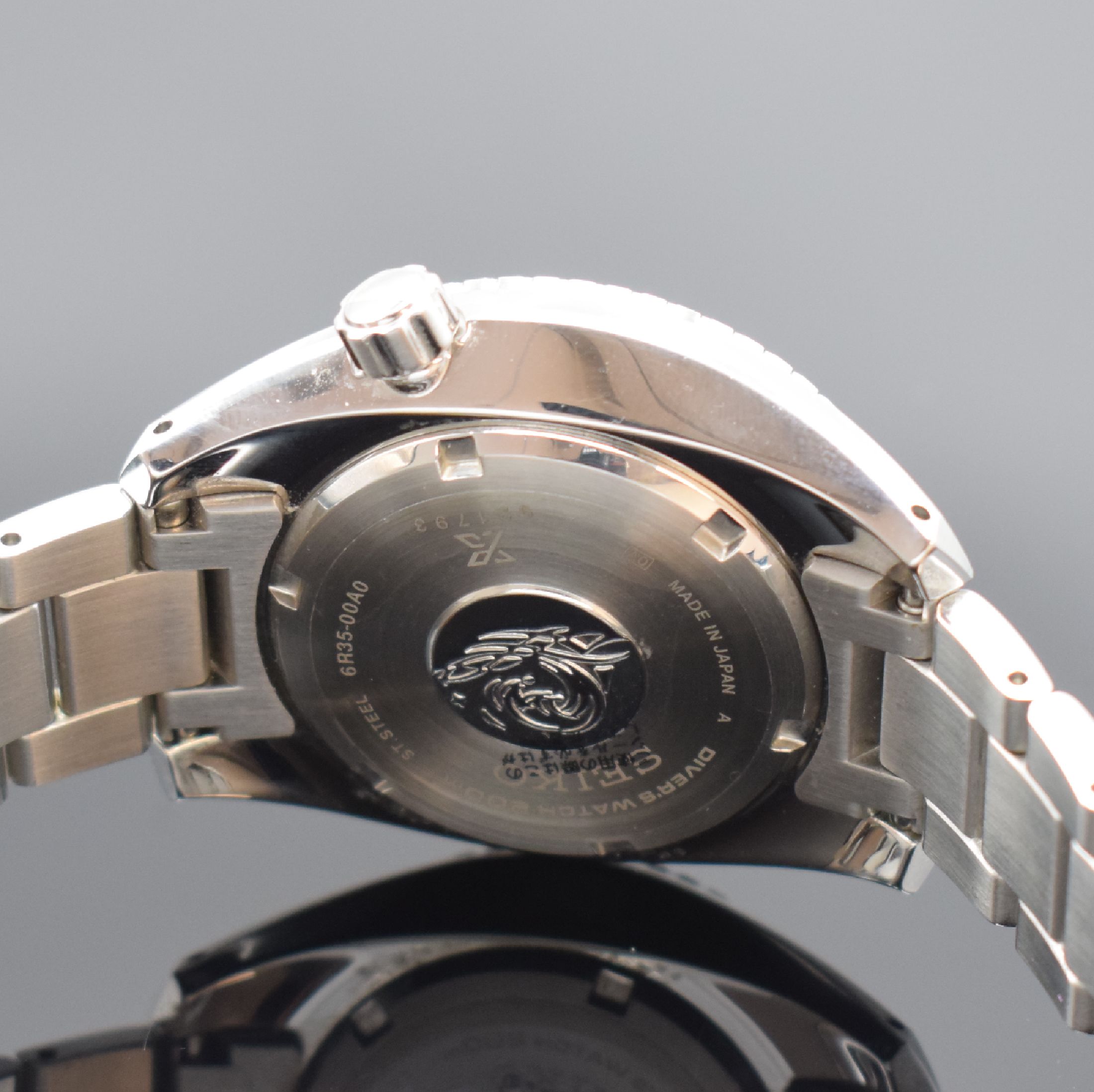Detail d: SEIKO Prospex Herrenarmbanduhr Referenz SPB103J1, Automatik, Edelstahlgeh. inkl. orig. Gliederband m. Faltschl., Boden & Krone verschr., ab Herst. ...