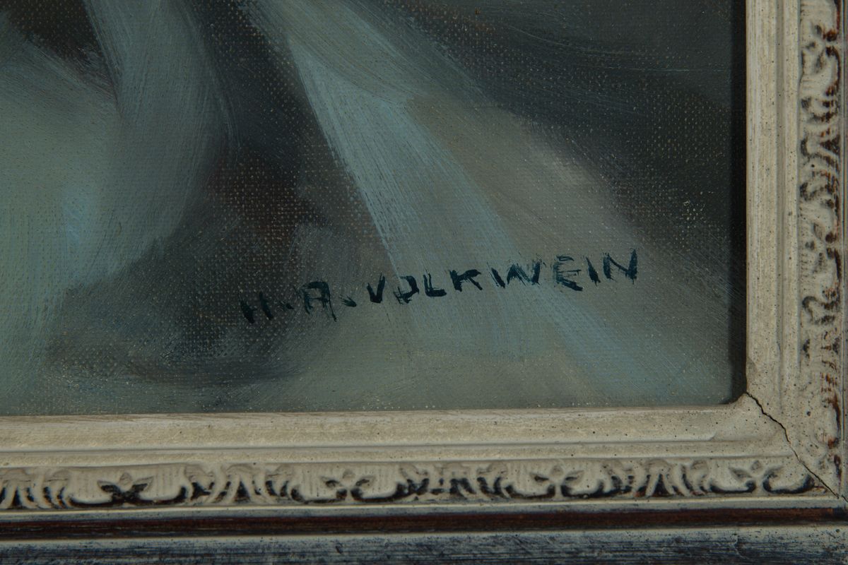 Detail a: Hans Richard von Volkmann, 1860-1927 Halle, Studium an den Akademien Düsseldorf und Karlsruhe als Meisterschüler Gustav Schönlebers, Gründer der ...