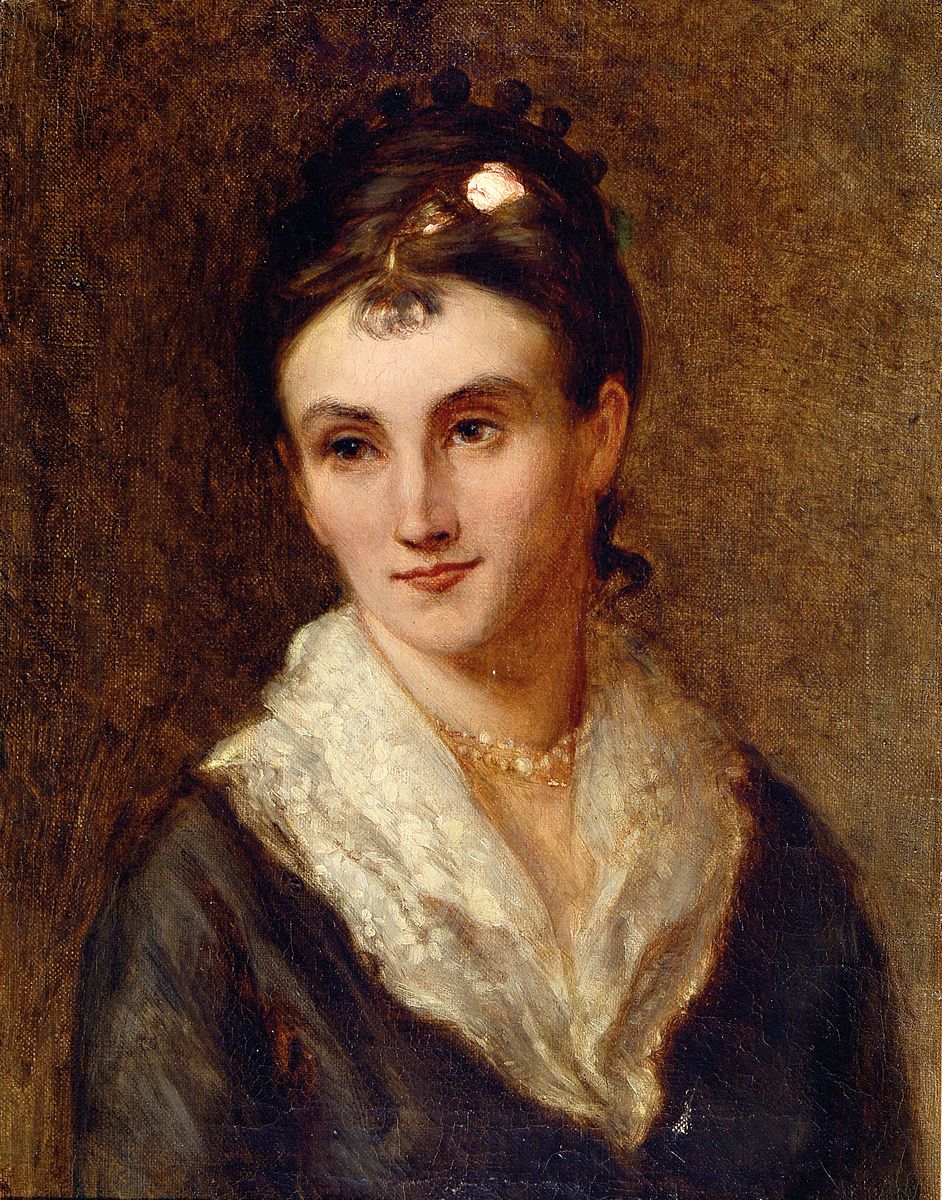 Unbekannter Künstler der Münchener Schule, um 1900, Porträt einer jungen Frau, Öl/Lwd, unsigniert, ca. 42x32cm, R. ca. 52x42 cm