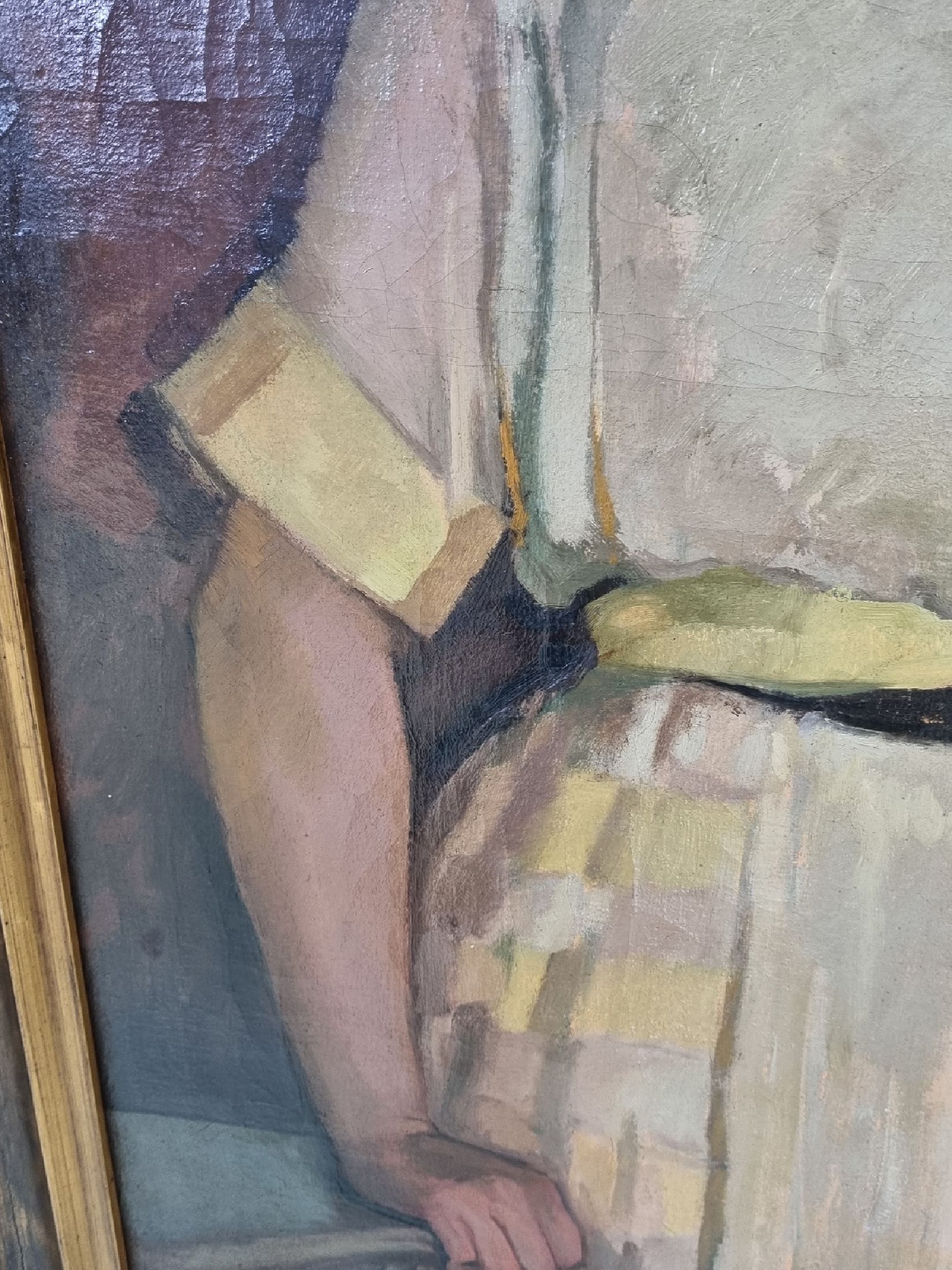 Detail a: Paul Bürck, 1878 Straßburg/Elsass-1947 München, Gründungsmitglied der Darmstädter Künstlerkolonie, Grand Prix auf der Weltausst. 1904 in ...