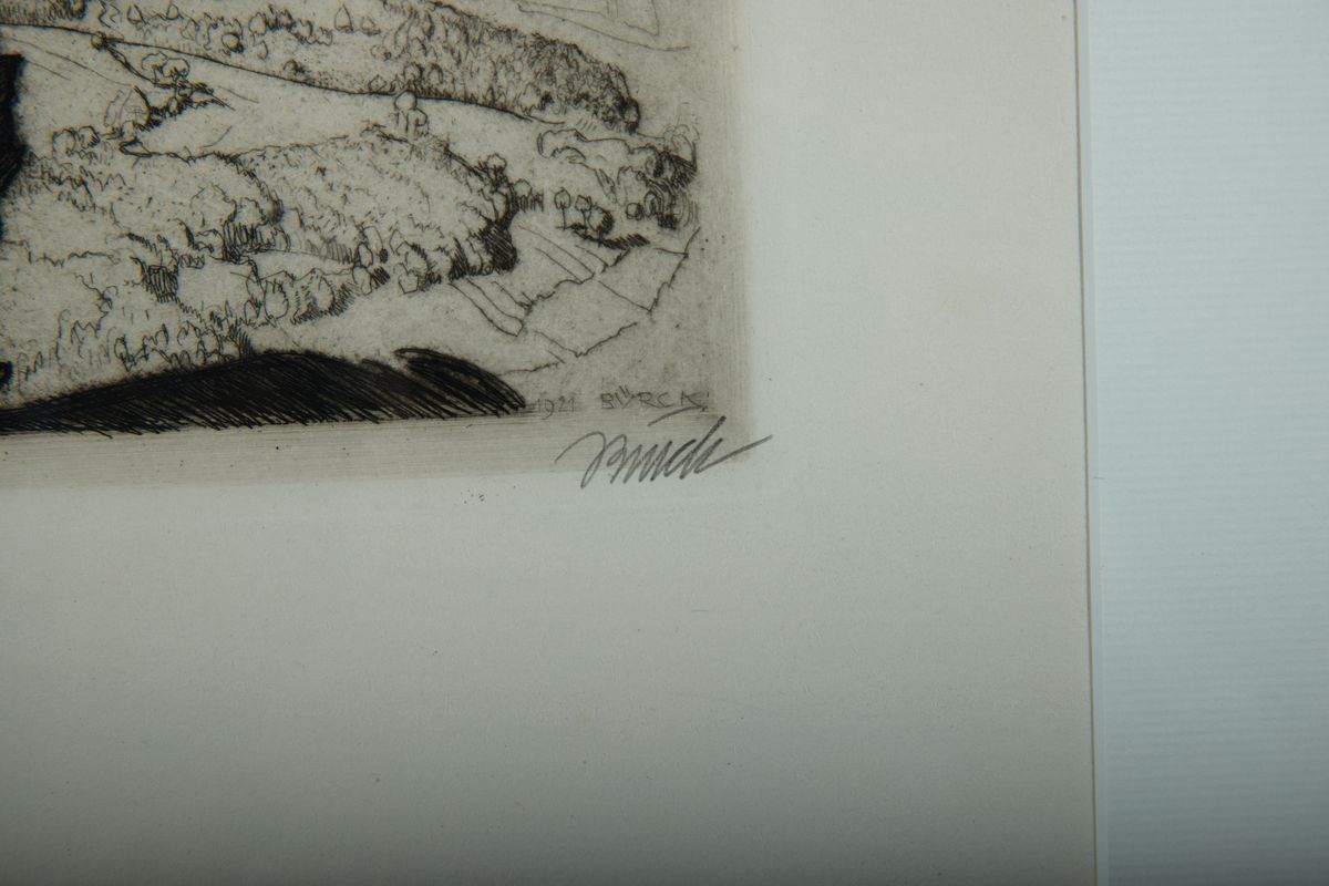 Detail c: Paul Bürck, 1878 Straßburg/Elsass-1947 München, Gründungsmitglied der Darmstädter Künstlerkolonie, Grand Prix auf der Weltausst. 1904 in ...