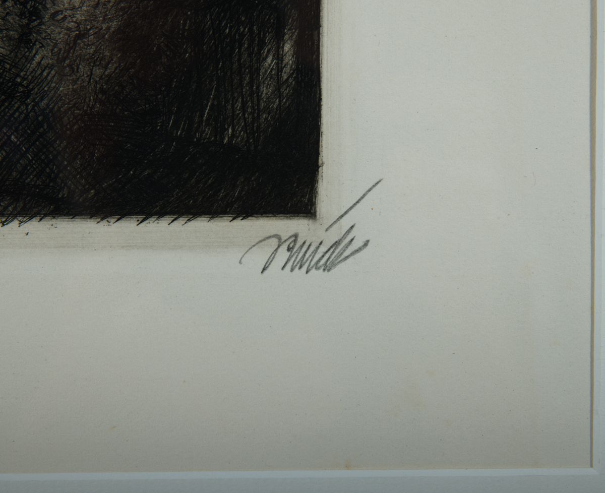Detail a: Paul Bürck, 1878 Straßburg/Elsass-1947 München, Gründungsmitglied der Darmstädter Künstlerkolonie, Grand Prix auf der Weltausst. 1904 in ...
