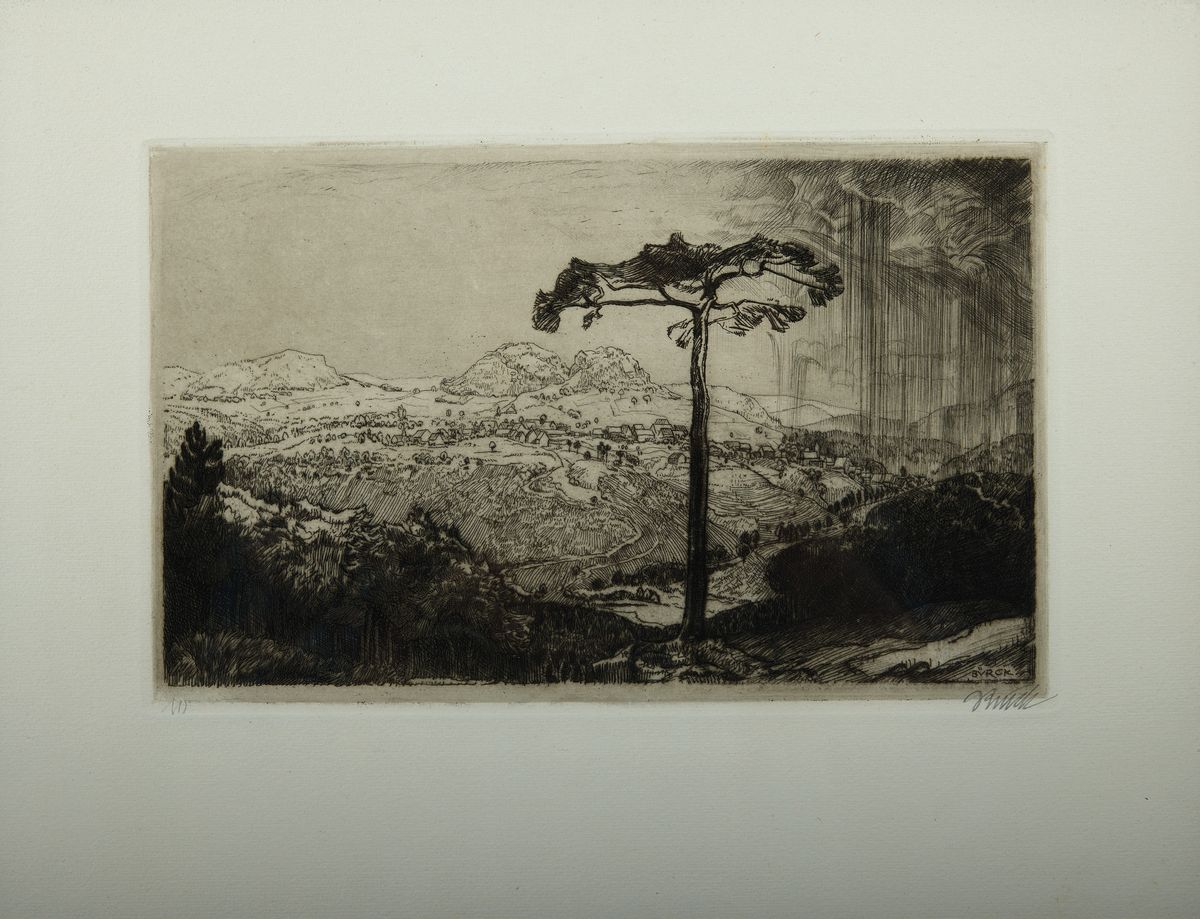 Detail b: Paul Bürck, 1878 Straßburg/Elsass-1947 München, Gründungsmitglied der Darmstädter Künstlerkolonie, Grand Prix auf der Weltausst. 1904 in ...
