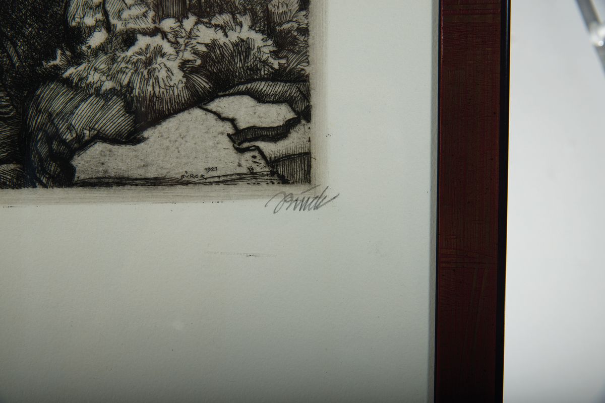 Detail c: Paul Bürck, 1878 Straßburg/Elsass-1947 München, Gründungsmitglied der Darmstädter Künstlerkolonie, Grand Prix auf der Weltausst. 1904 in ...