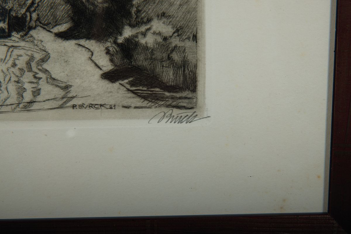Detail d: Paul Bürck, 1878 Straßburg/Elsass-1947 München, Gründungsmitglied der Darmstädter Künstlerkolonie, Grand Prix auf der Weltausst. 1904 in ...