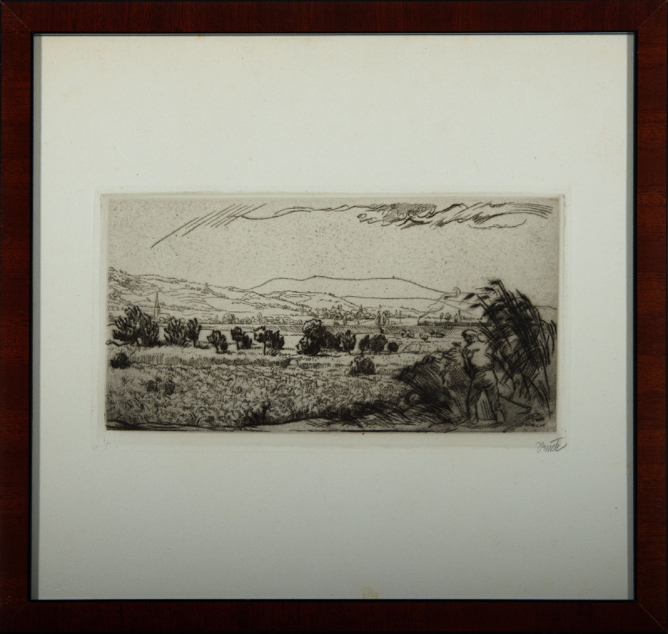 Detail b: Paul Bürck, 1878 Straßburg/Elsass-1947 München, Gründungsmitglied der Darmstädter Künstlerkolonie, Grand Prix auf der Weltausst. 1904 in ...