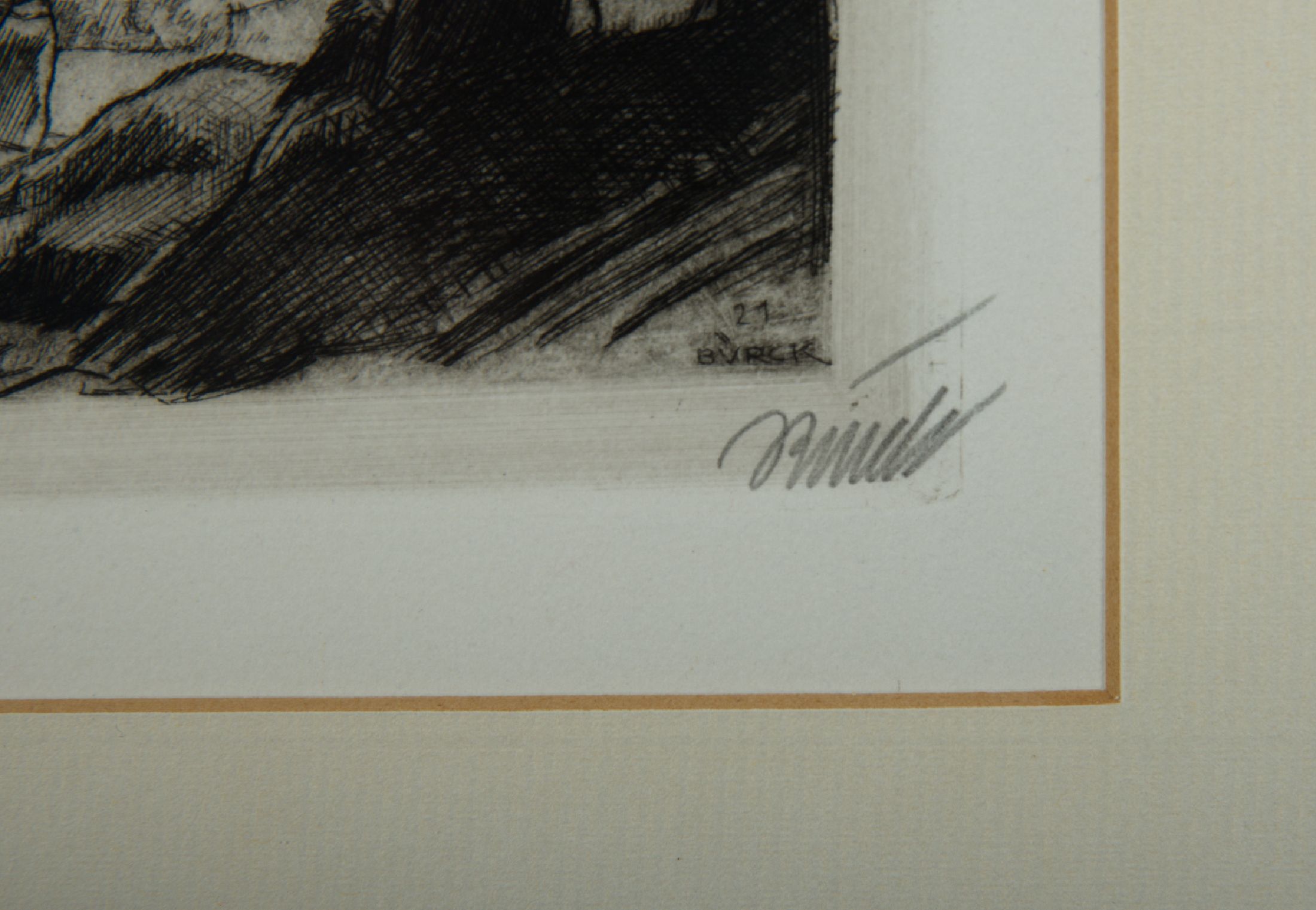 Detail d: Paul Bürck, 1878 Straßburg/Elsass-1947 München, Gründungsmitglied der Darmstädter Künstlerkolonie, Grand Prix auf der Weltausst. 1904 in ...