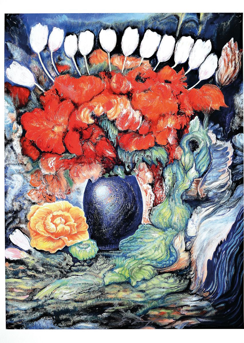 Ernst Fuchs, 1930-2015, Giclee auf Leinwand, handsigniert, aus 2012, num. 186/300, ca. 82.5 x 61 cm