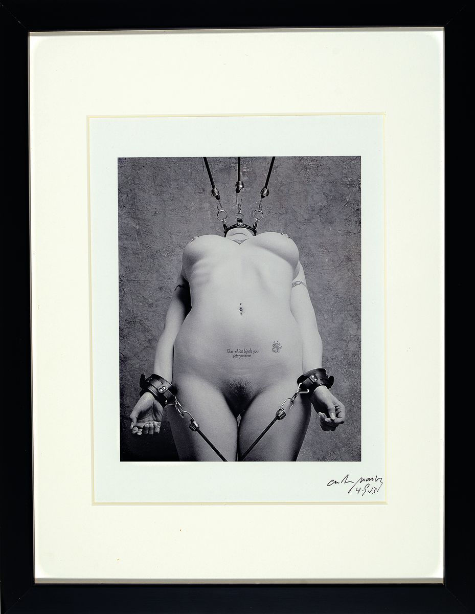 Detail l: Craig Morey, geb. 1952 Fort Wayne, Indiana, USA, 3 Aktfotografien auf Fotopapier, jeweils handsigniert und nummeriert, verso mit handsigniertem ...