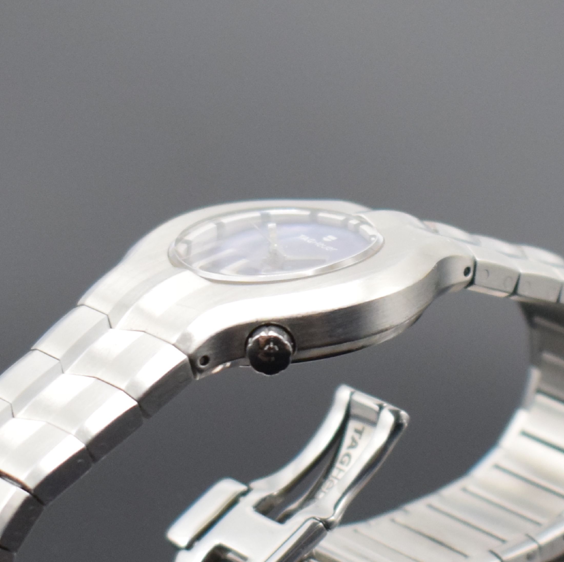 Detail c: TAG HEUER Damenarmbanduhr Alter Ego Referenz WP1312, Schweiz um 2005, quarz, Edelstahlgeh. inkl. Gliederband m. dopp. Faltschl., Boden 6-fach ...