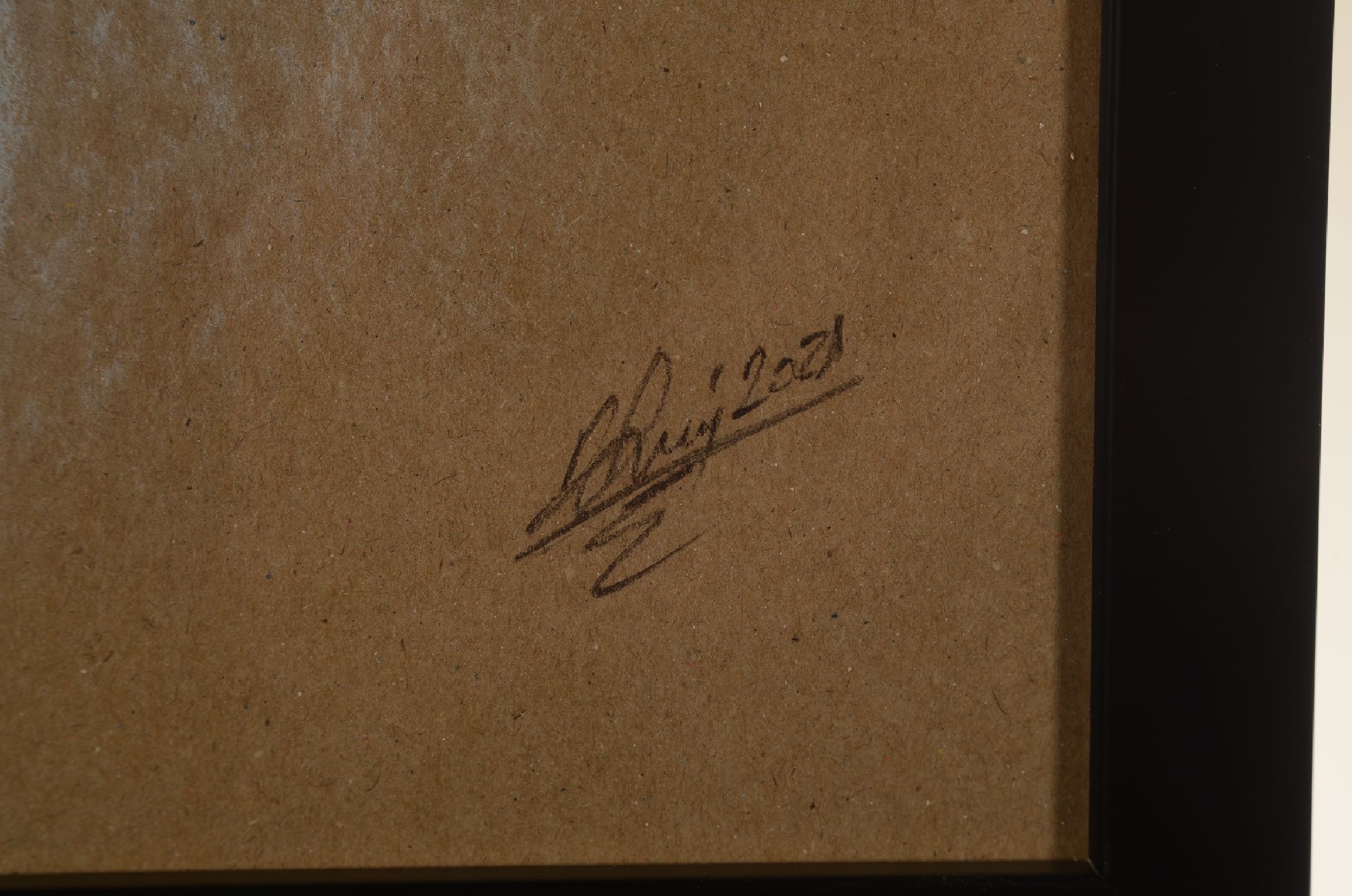Detail a: Denis Prenzel, geb. 1971 Novi Pazar, Serbien, Frauenakt, Pastellzeichnung auf dickem Papier,handsigniert, dat. 2021, Blattgr. ca. 30 x 40 cm, Denis ...