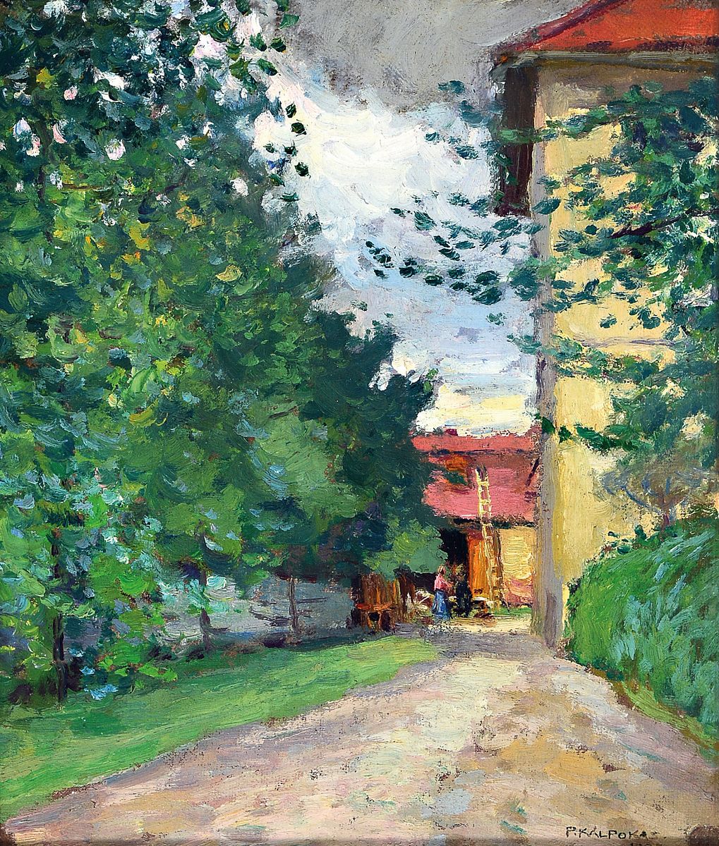 Petras Kalpokas, 1880 Miskine in Litauen - 1945, bekannter litauischer Maler und Professor, Kunststudium in Odessa und später an der Akademie ...