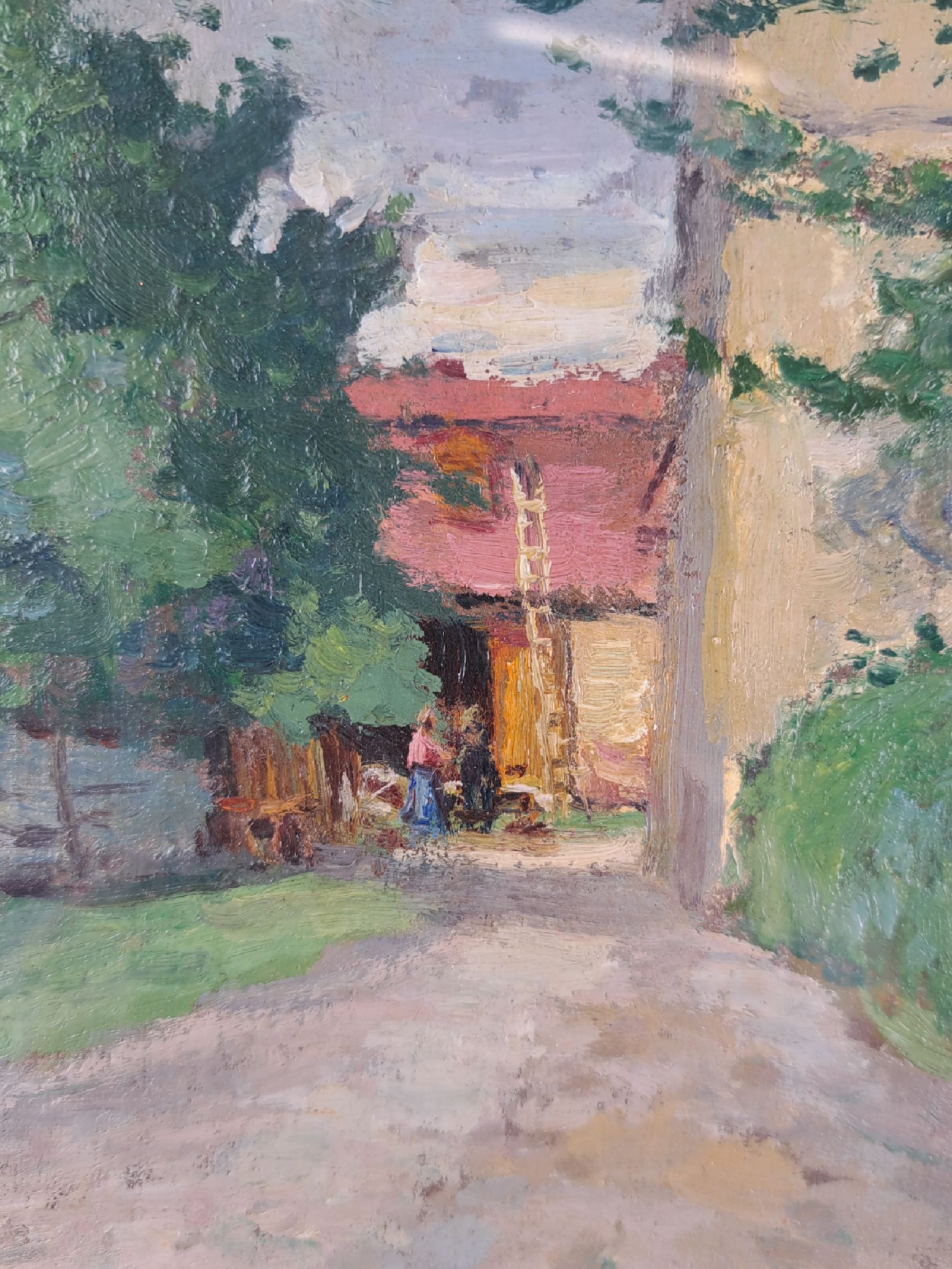 Detail d: Petras Kalpokas, 1880 Miskine in Litauen - 1945, bekannter litauischer Maler und Professor, Kunststudium in Odessa und später an der Akademie ...