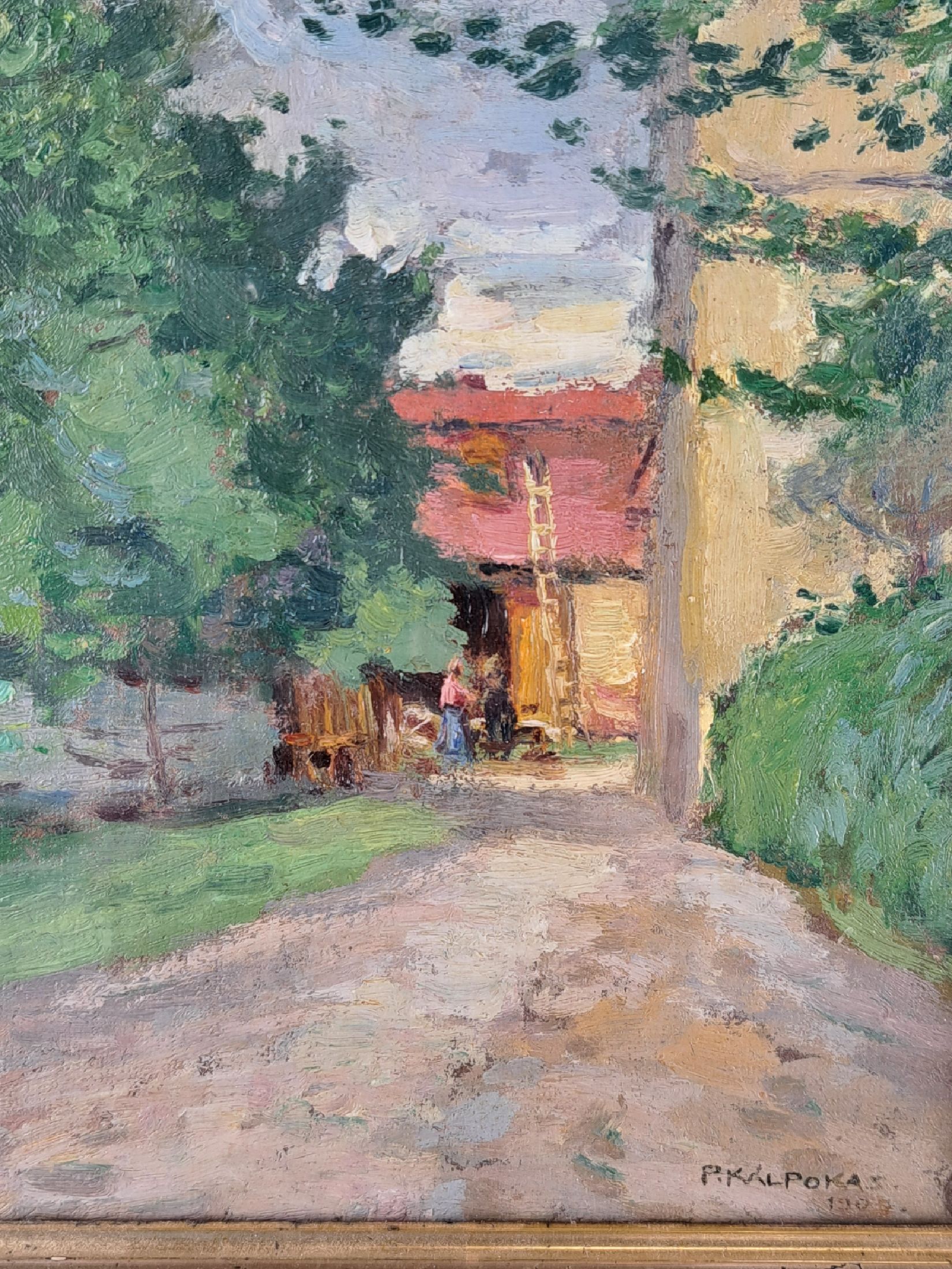 Detail f: Petras Kalpokas, 1880 Miskine in Litauen - 1945, bekannter litauischer Maler und Professor, Kunststudium in Odessa und später an der Akademie ...