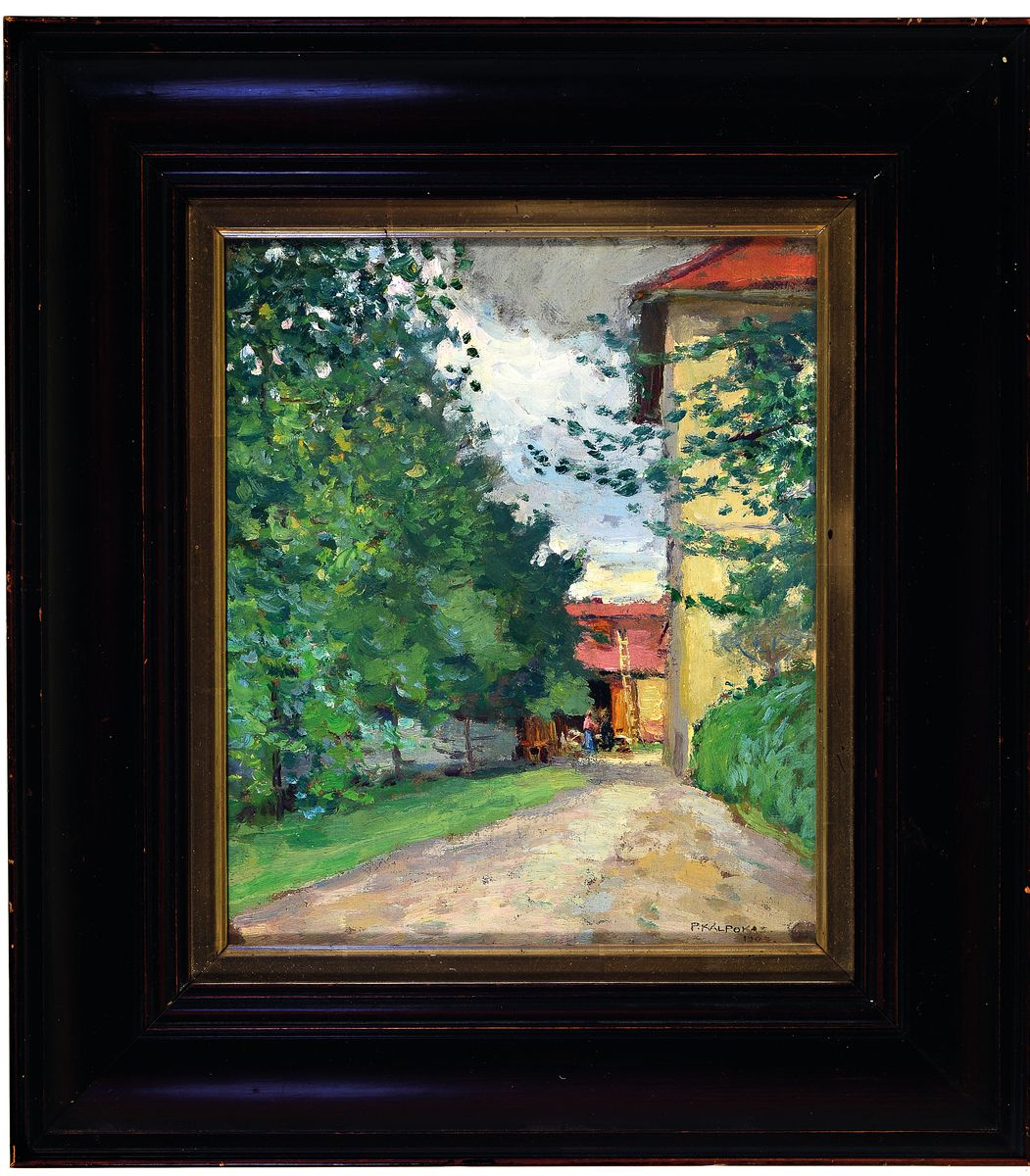 Detail k: Petras Kalpokas, 1880 Miskine in Litauen - 1945, bekannter litauischer Maler und Professor, Kunststudium in Odessa und später an der Akademie ...