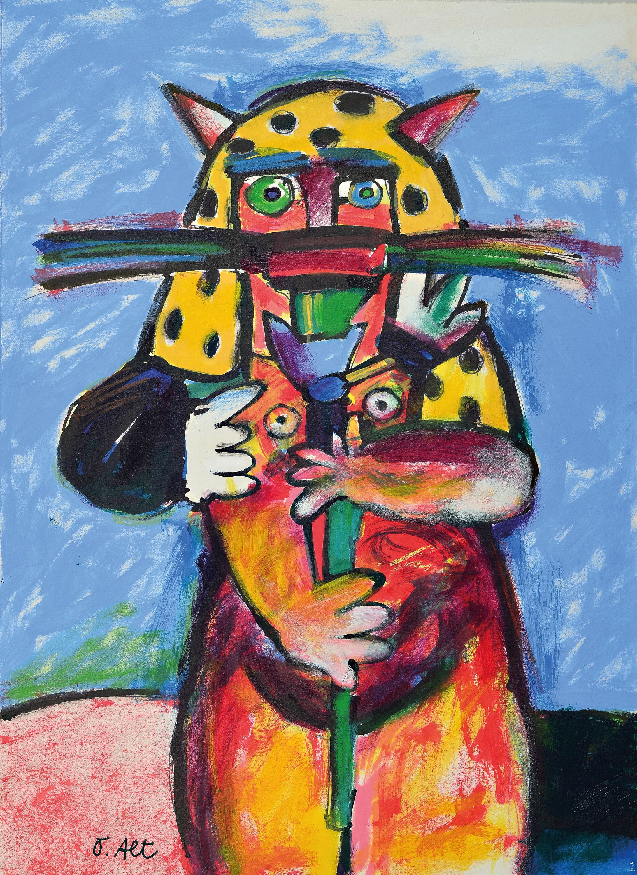 Image 26553588 - Otmar Alt, geb. 1940 Wernigerode, ´Braut´, links unten signiert, Tusche,Öl,Aquarell auf ...