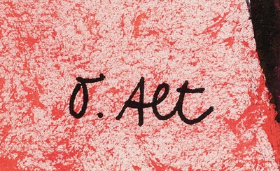 26553588a - Otmar Alt, geb. 1940 Wernigerode, ´Braut´, links unten signiert, Tusche,Öl,Aquarell auf ...