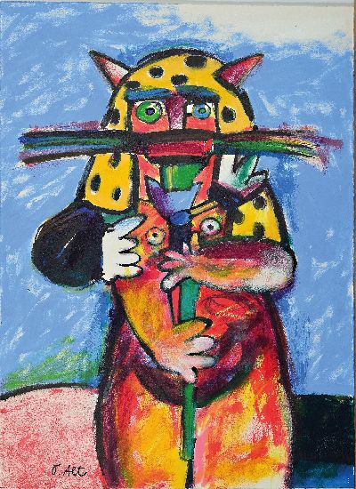 26553588k - Otmar Alt, geb. 1940 Wernigerode, ´Braut´, links unten signiert, Tusche,Öl,Aquarell auf ...