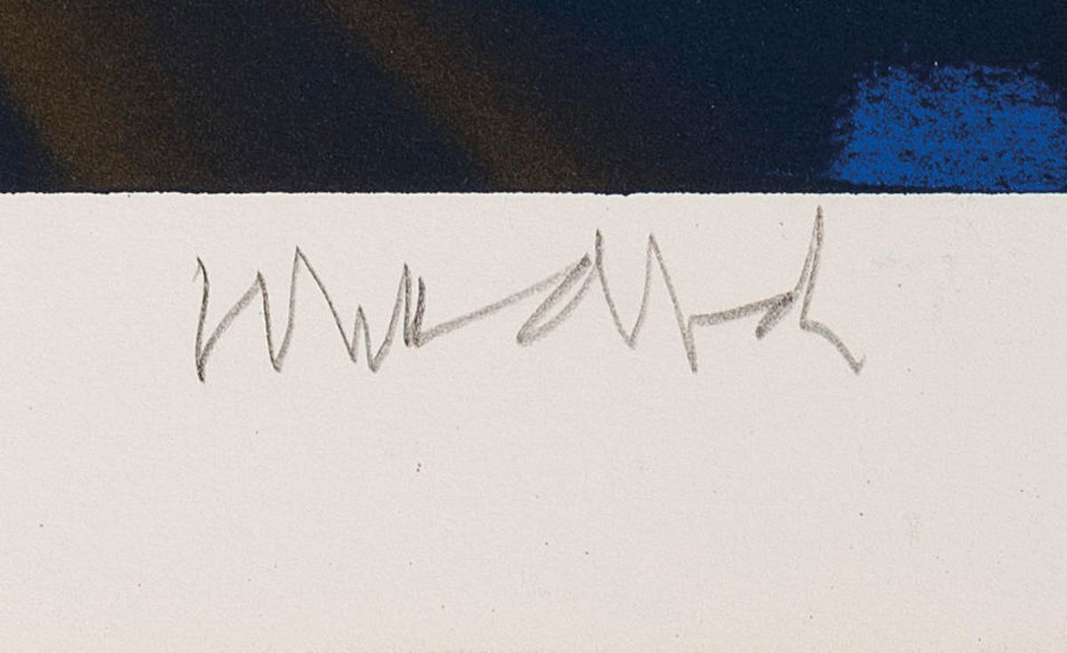 Detail a: Paul Wunderlich, 1927 Eberswalde-2010 Saint -Pierre-de-Vassols, Frablithographie auf Velin, "Maskierte Figur", signiert und bezeichnet, ...
