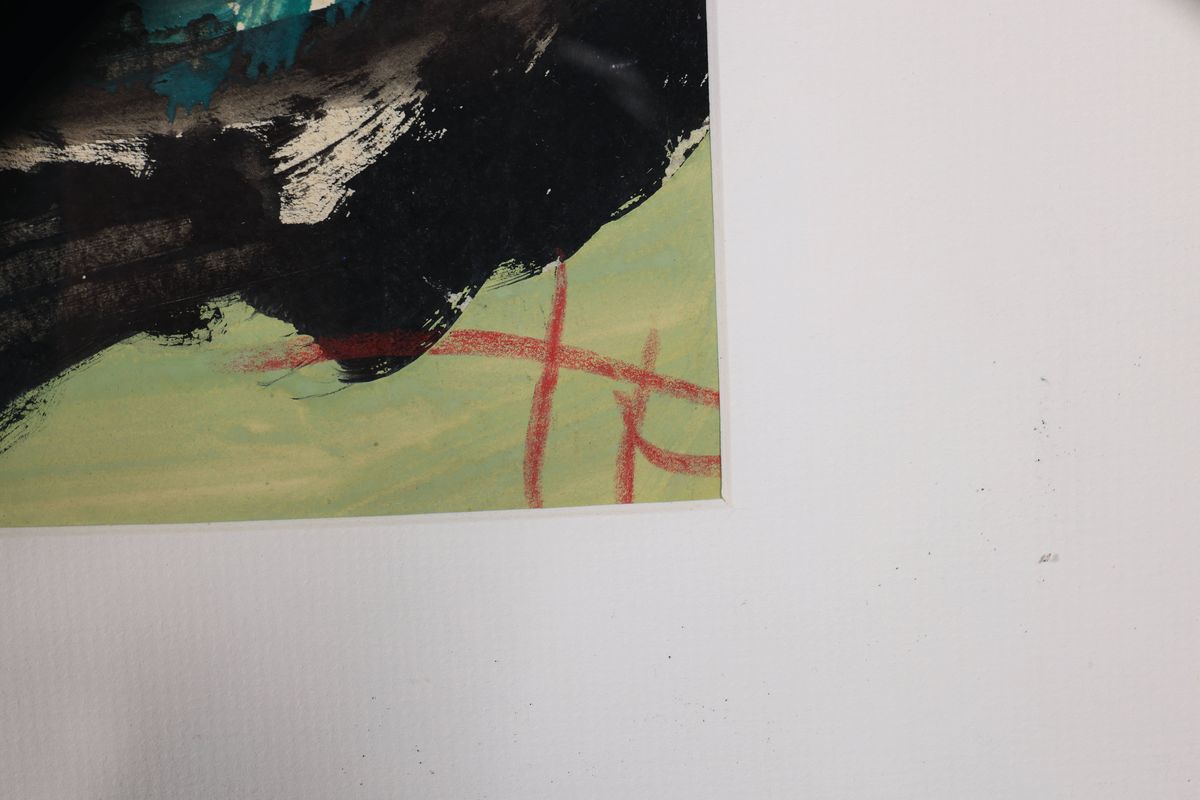 Detail e: Herbert Dunkel, 1906 Berlin-1966 Norden, Studien an der Kunstgewerbeschule Berlin, "Cobra adieu" so verso bez., naturnah -organische ...
