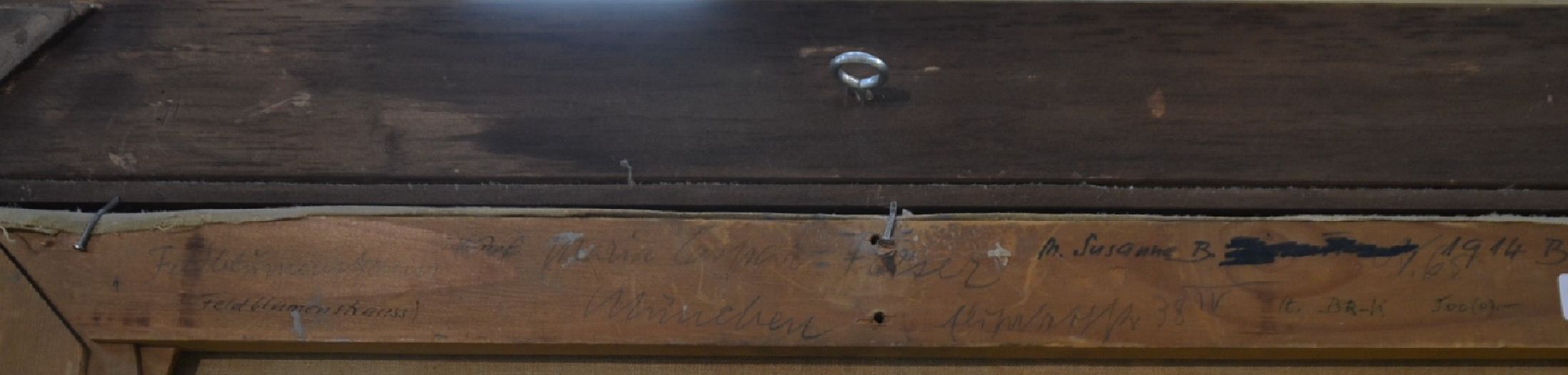 Detail f: Maria Caspar-Filser, 1878 Riedlingen-1968 Brannenburg, Feldblumenstrauß, Öl auf Lwd, seitlich rechts monogrammiert MCF, verso auf dem Keilrahmen ...
