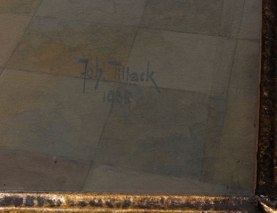 26555581a - Johann Adolf Tillack, geb. 1861 Templin/Uckermark, Innenansicht der Wallfahrtskirche ...