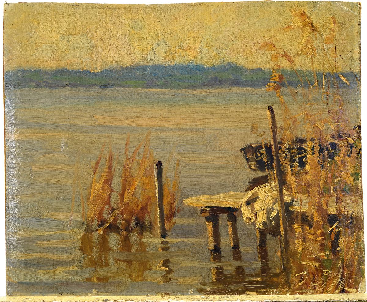 Detail k: Ernst Ludwig Plass, 1855 Sterley-1917 Lübeck, Studium an der Akademie Düsseldorf und der Großherzoglich-Badischen Kunstschule Karlsruhe, ...
