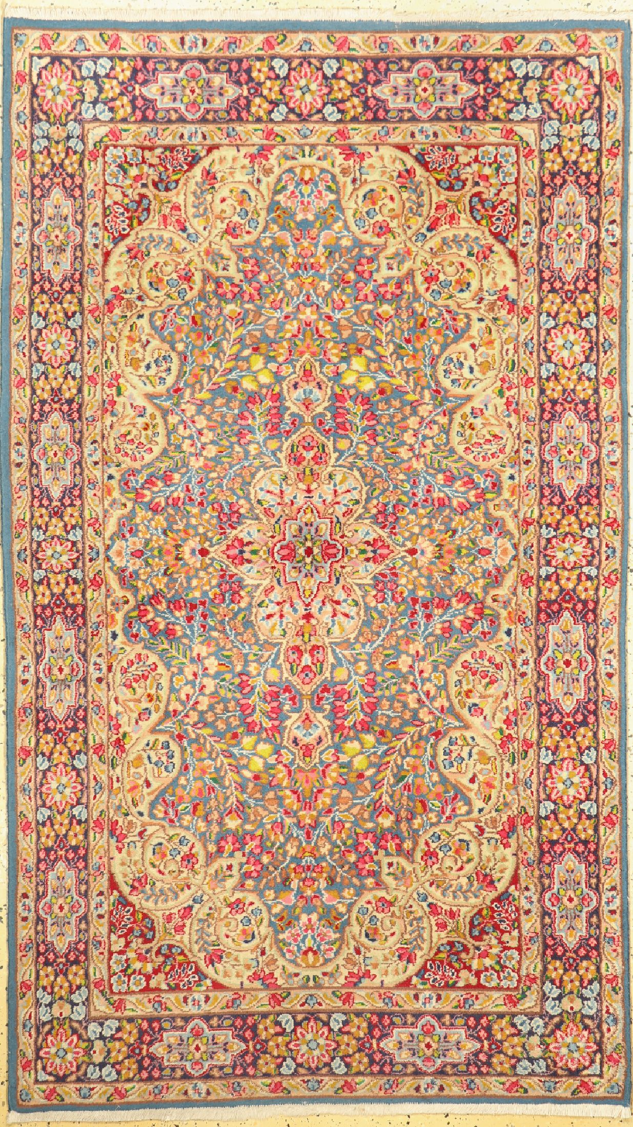 Kerman, Persien, ca. 50 Jahre, Wolle auf Baumwolle, ca. 204 x 120 cm, EHZ: 2
