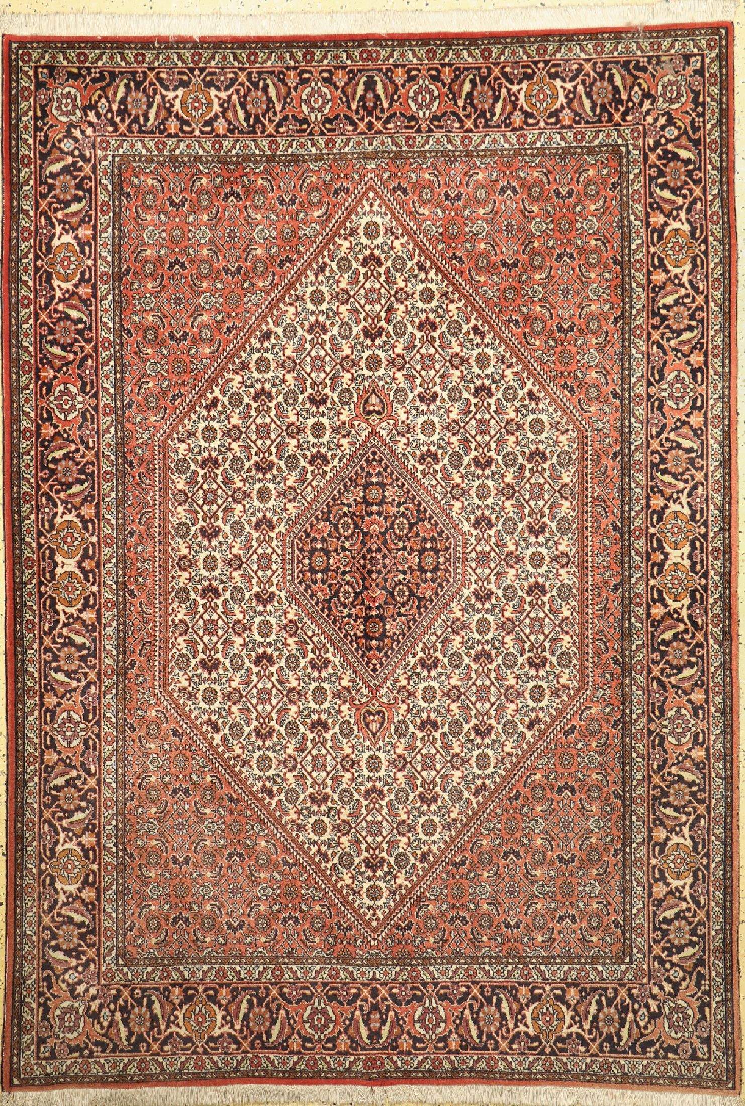 Bidjar, Persien, ca. 50 Jahre, Wolle auf Baumwolle, ca. 245 x 172 cm, EHZ: 1-2