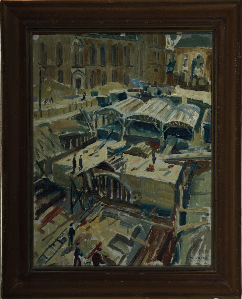 Detail k: Willy Menz, 1890 Quetzaltenango/Guatemala-1969 Bremen, Studium an der Akademie Leipzig, wirkte ab 1911 in Bremen, wurde 1934 aus politischen Gründen ...