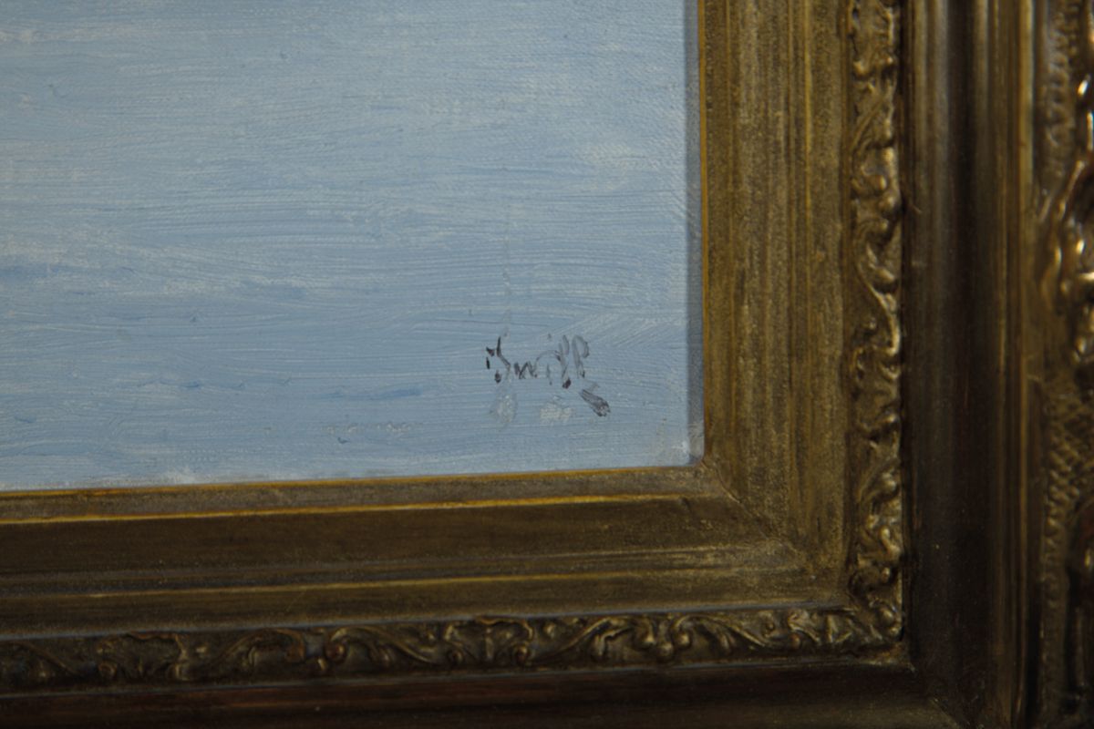 Detail a: Iwill, eigentl. Marie Joseph Léon Clavel, 1850-1923 Paris, stellte ab 1875 im Pariser Salon aus und war Mitglied der Société des Artistes ...