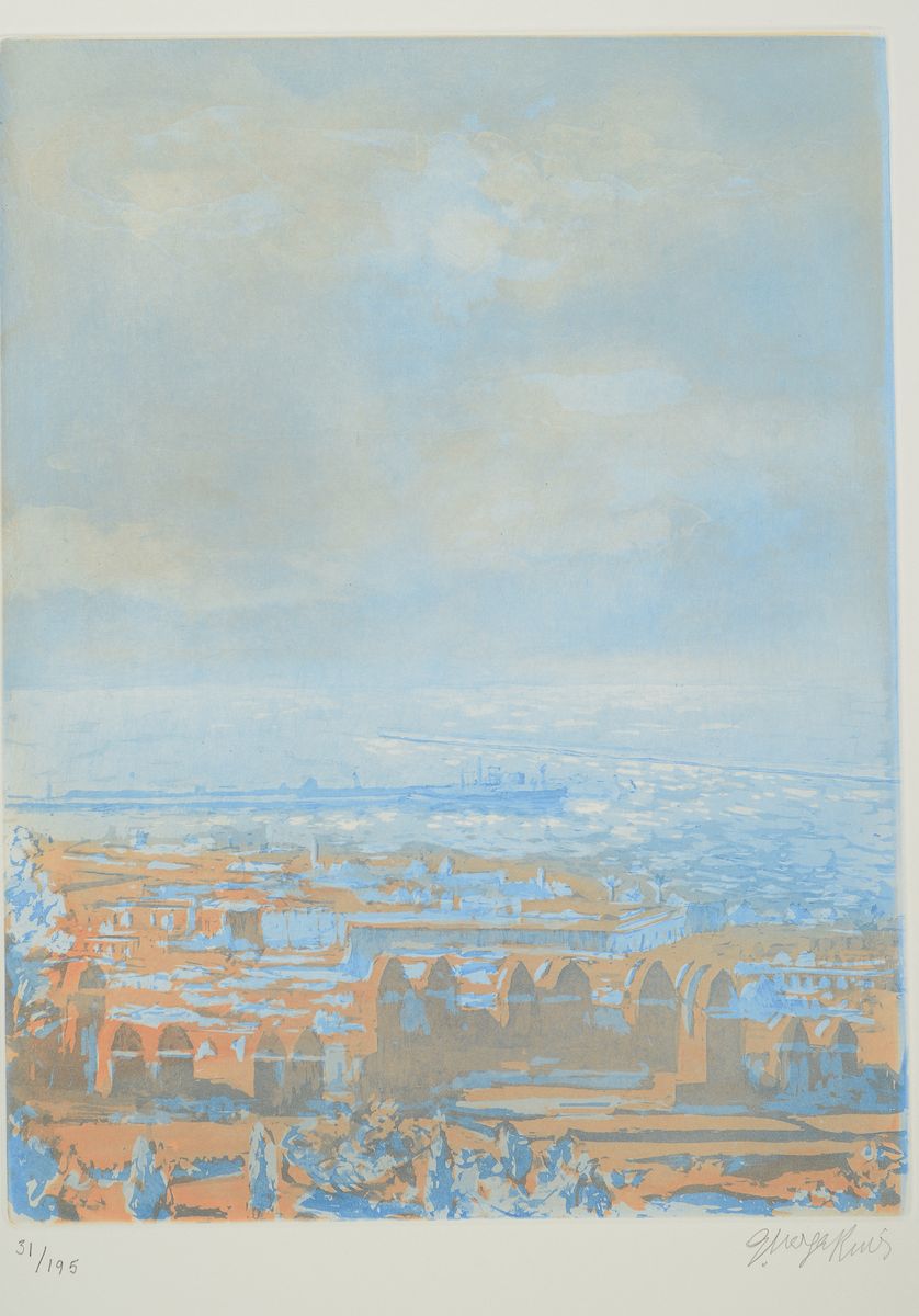 Guillermo Vargas Ruiz, 1910-1990, Canto a Andalucia, Mappe mit 10 Farblithographien, alle handsigniert und num. 31/195, auf Bütten, Blattgr. je ca. ...