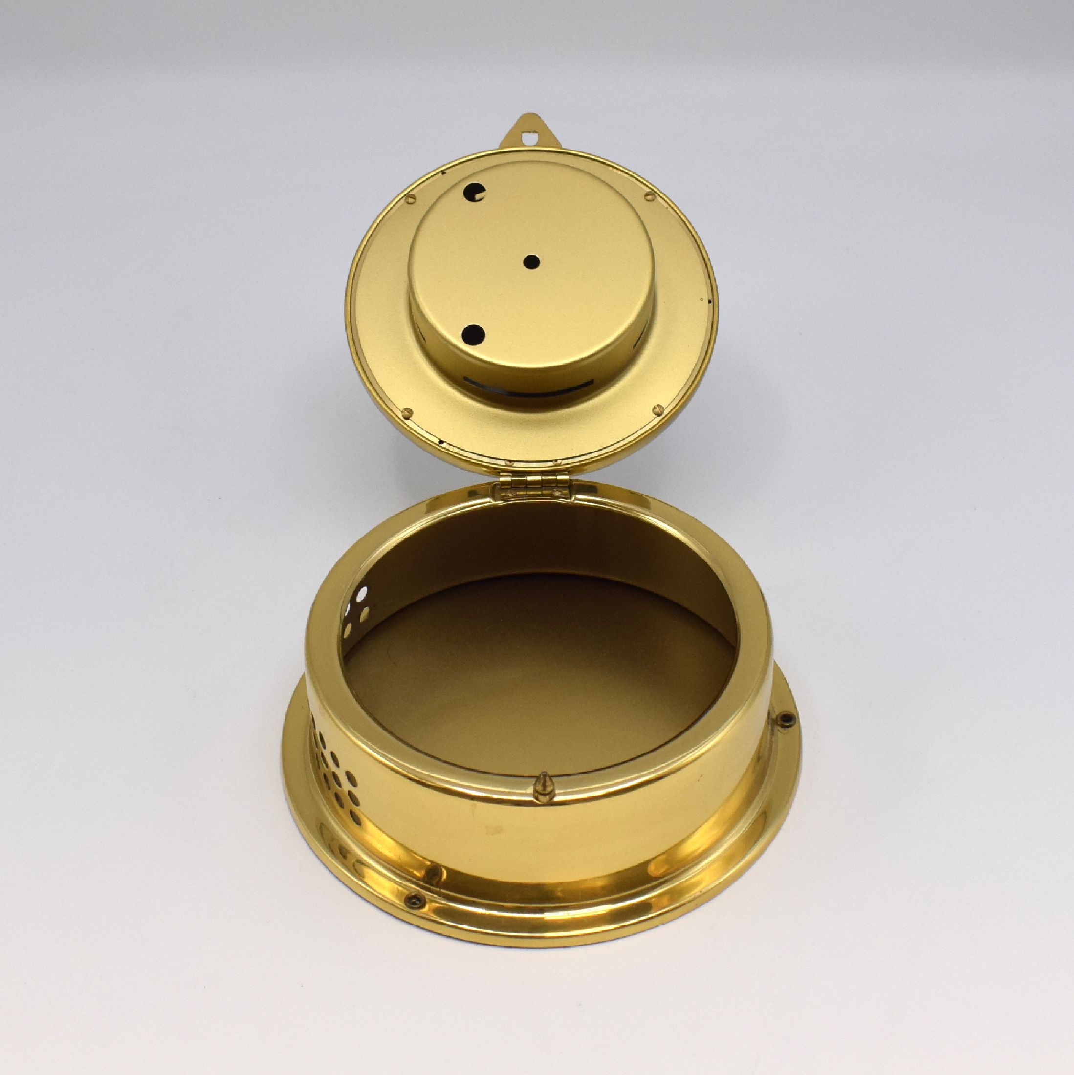 Detail h: SCHATZ Royal Mariner Glasenuhr, SCHATZ Barometer und BARIGO Hydrometer, Deutschland 2 Hälfte 20Jhd., alle in Messinggehäuse, 1) Schiffsuhr mit ...
