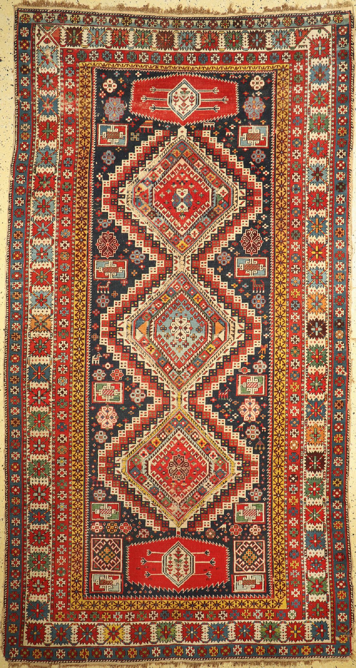 Kuba Schirwan, Kaukasus, um 1900, Wolle aufWolle, ca. 330 x 173 cm, EHZ: 4