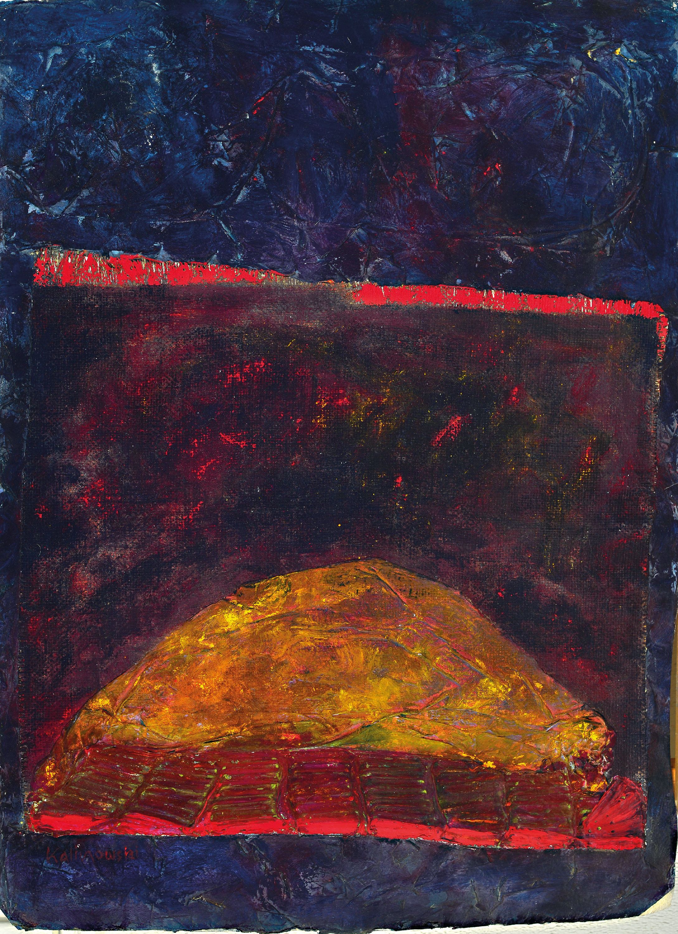 Image 26557567 - Zuschreibung: Horst Egon Kalinowski, 1924-2013Düsseldorf, Materialbild/Assemblage, auf ...