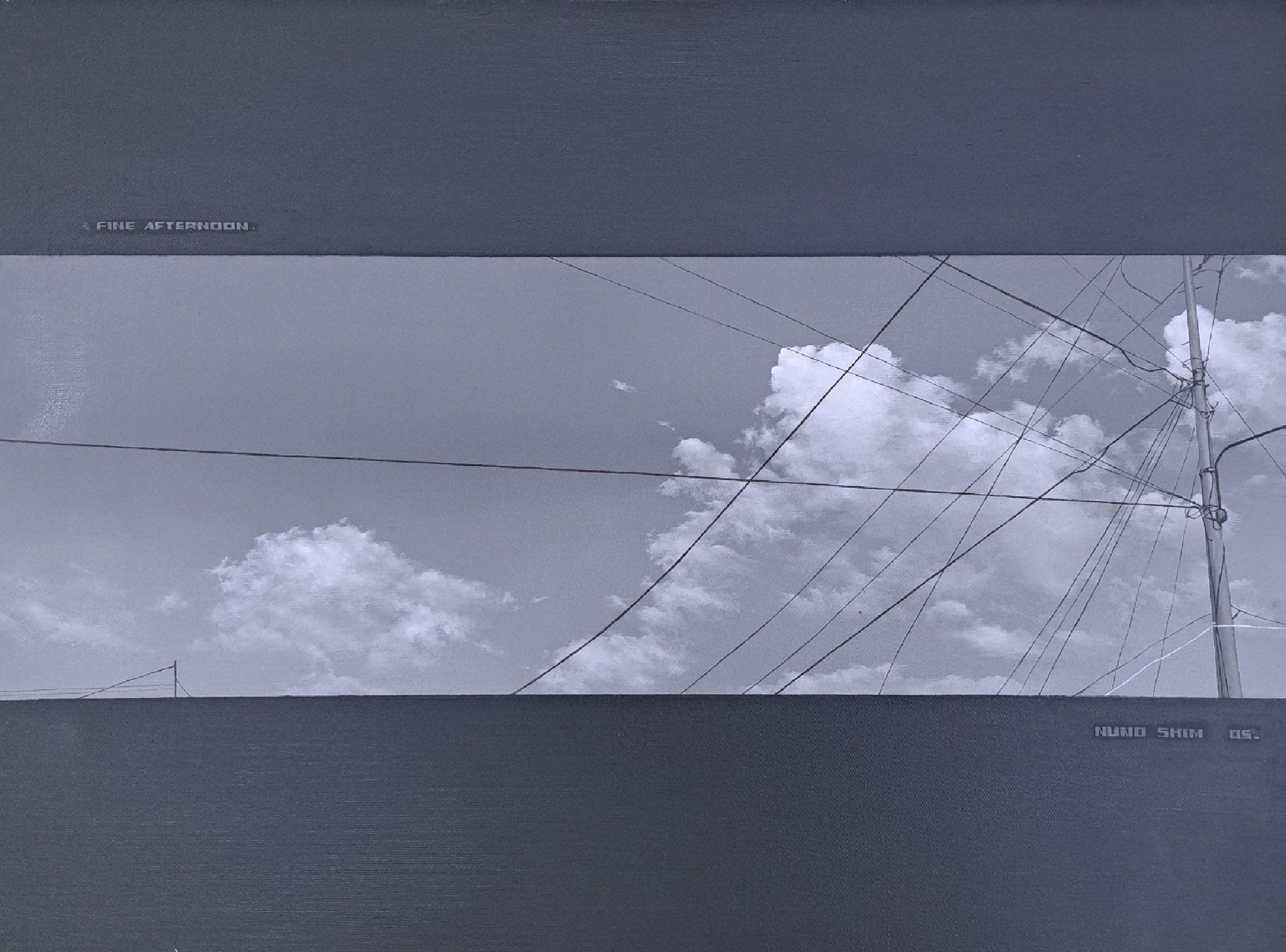 Detail a: Nuno Shim, zeitgenössischer Künstler aus Neuseeland, 2 Arbeiten in fotorealistischer Malerei auf Lwd, 1 x bez. Landscape Vol. 4, 1x bez. A Fine ...
