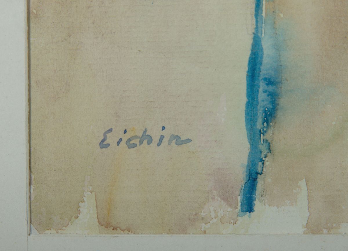 Detail a: Max Eichin, 1903 Lörrach-1990 Ettlingweiler, Studium an der Gewerbeschule Basel und an der Akademie Karlsruhe, Meisterschüler bei Hermann Goebel, ...