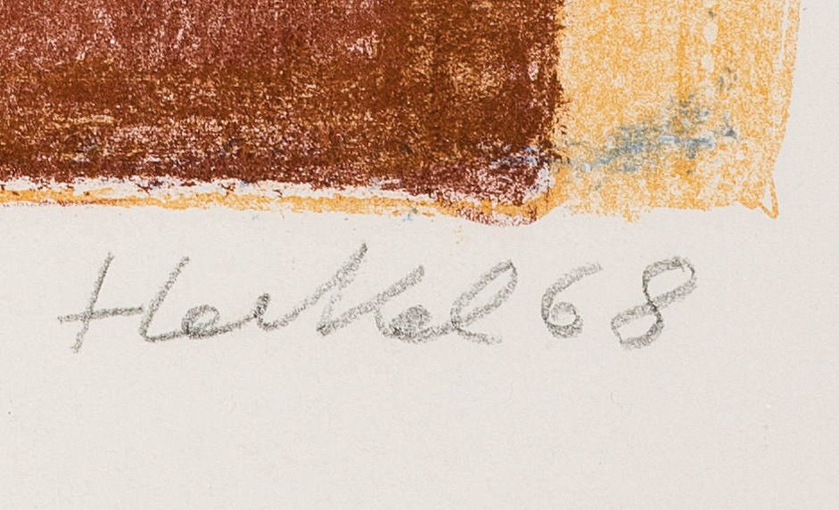 Detail a: Erich Heckel, 1883 Döbeln-1970 Radolfzell, Farblithographie auf Velin, "Mais", 1968, Ed. 40/40, handsigniert, datiert u. betitelt, WVZ: ...