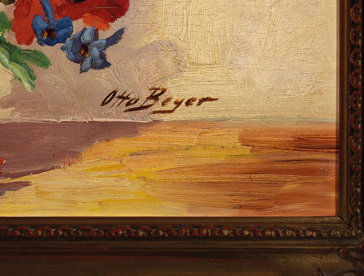 Detail a: Otto Beyer, 1885 Kattowitz-1962 Berlin, Studium an der Kunsthochschule Breslau und an der Akademie Königsberg, Beteiligung an der Leipziger ...