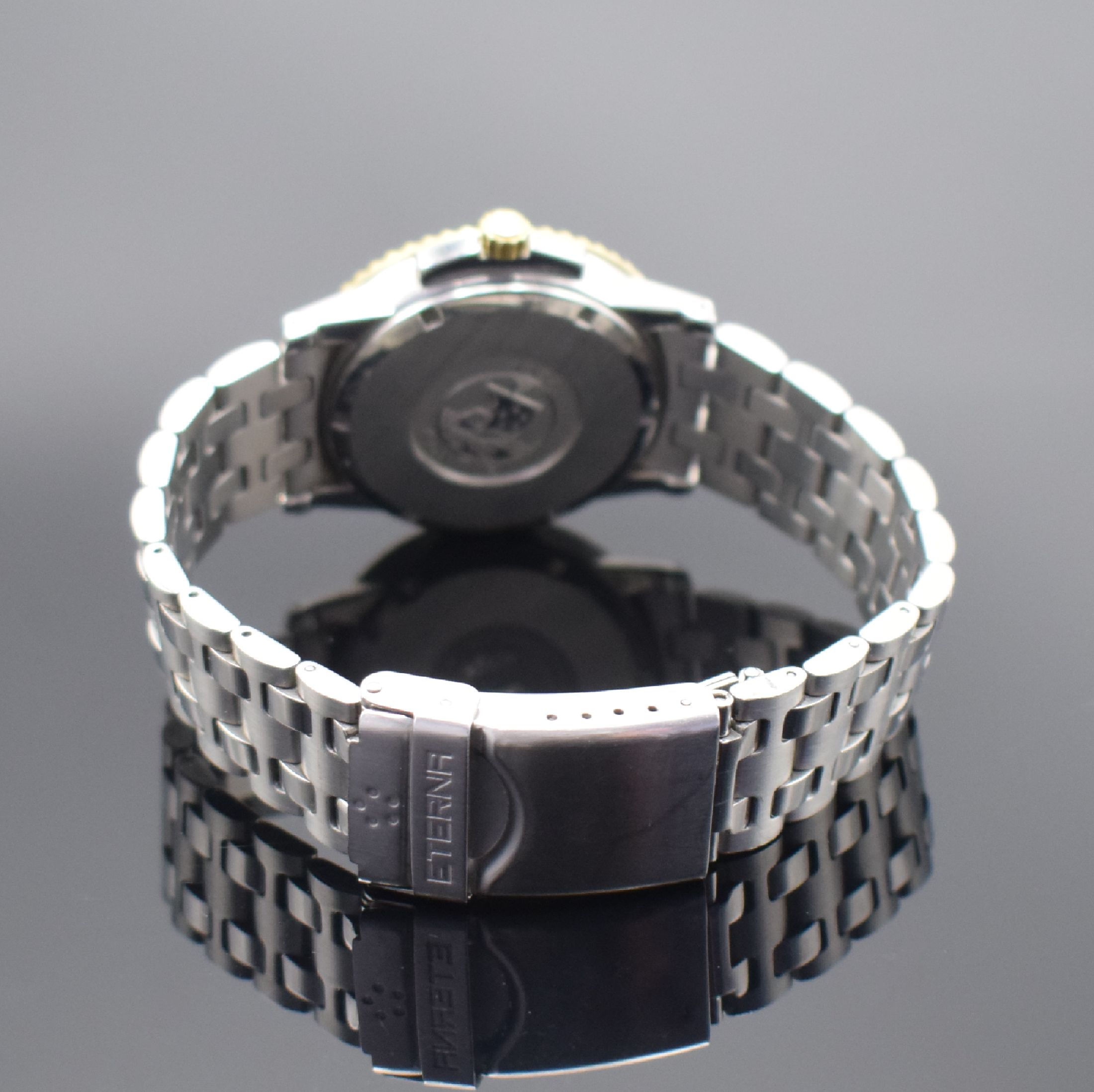 Detail b: ETERNA-MATIC Chronometer Kontiki Herrenarmbanduhr Referenz 1403.47, Schweiz um 2000, Automatik, Edelstahl und Gold komb. inkl. orig. Gliederband m. ...