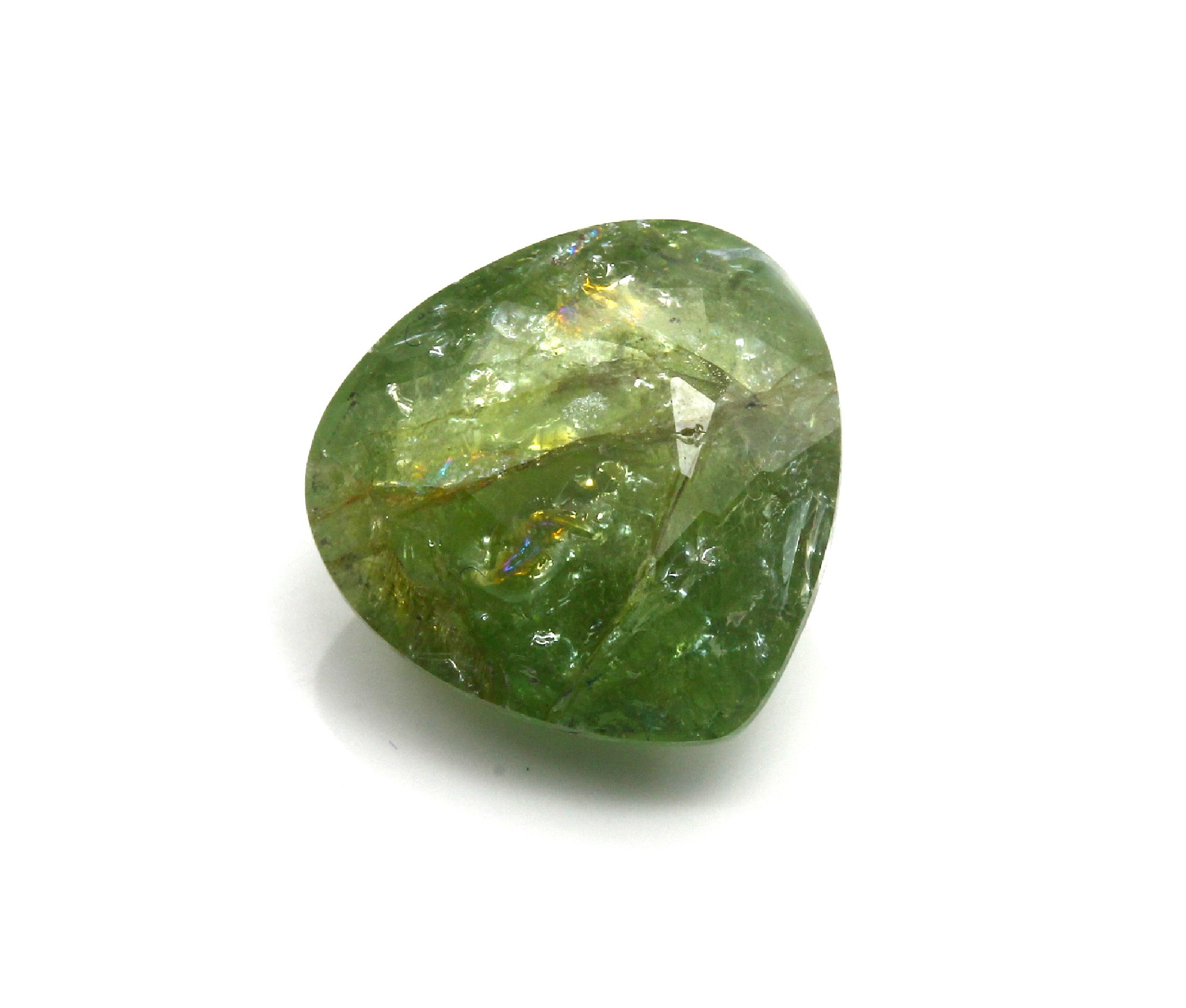 Loser facett. Paraiba Turmalin, Green, 6.35ct, Tropfen, 12.29 x 12.24 x 6.34 mm, mit AIG Expertise