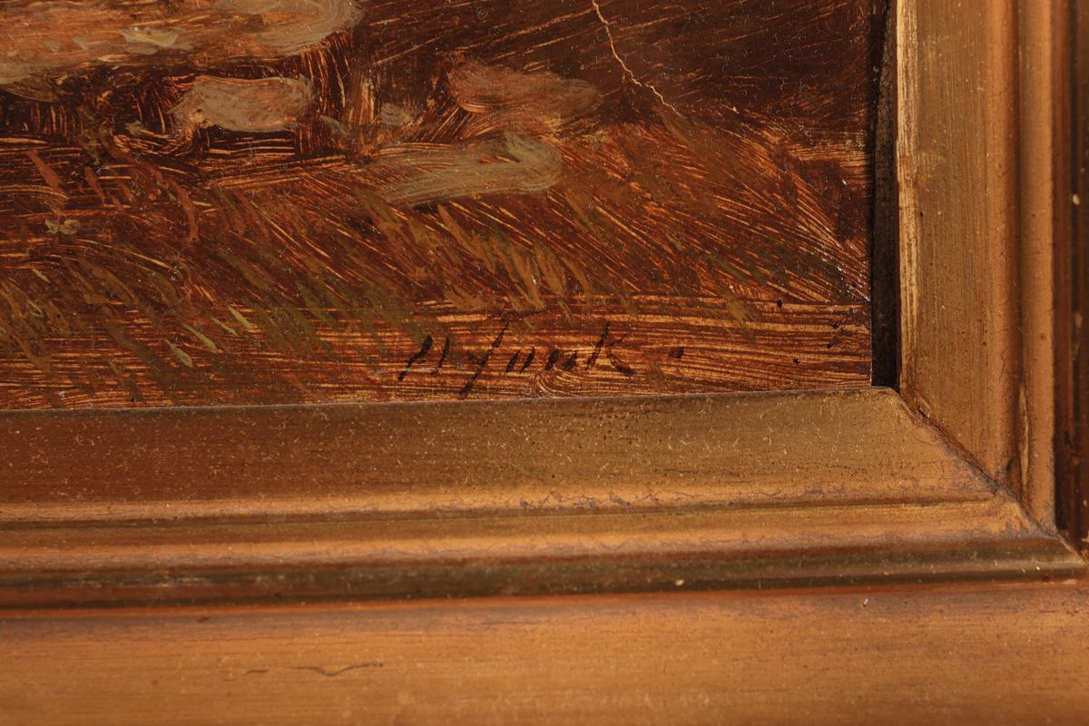 Detail a: Heinrich Funk, 1807 Herford-1877 Stuttgart, Studium an der Akademie Düsseldorf bei Lessing und Schirmer, hier: Aufziehendes Gewitter in der Eifel, ...