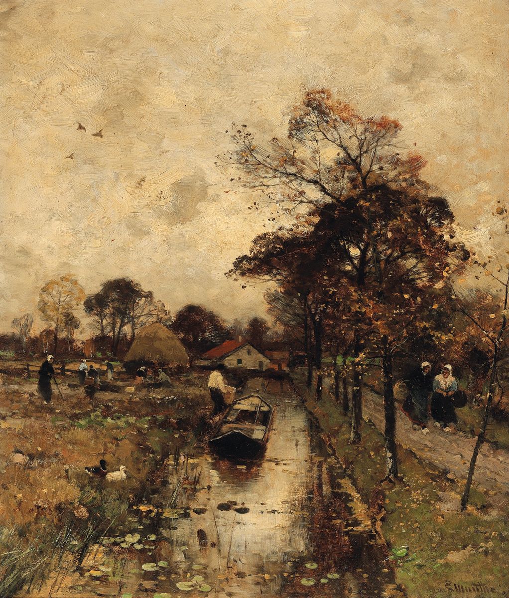 Ludwig Munthe, 1841 Sundahl/Norwegen-1896 Düsseldorf, Studium an der Akademie Düsseldorf bei Sophus Jacobsen und Albert Flamm, hier: ...