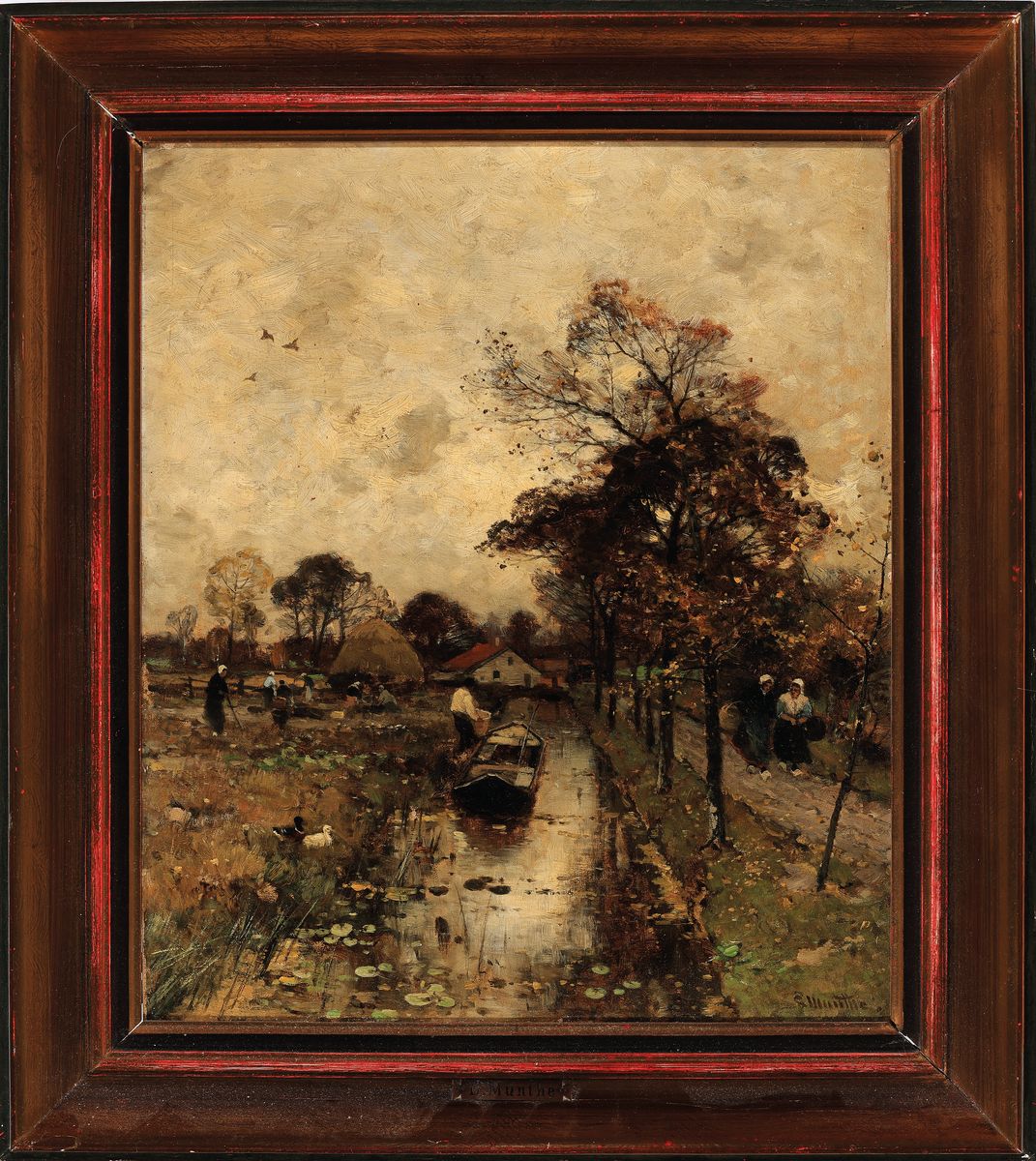 Detail k: Ludwig Munthe, 1841 Sundahl/Norwegen-1896 Düsseldorf, Studium an der Akademie Düsseldorf bei Sophus Jacobsen und Albert Flamm, hier: ...