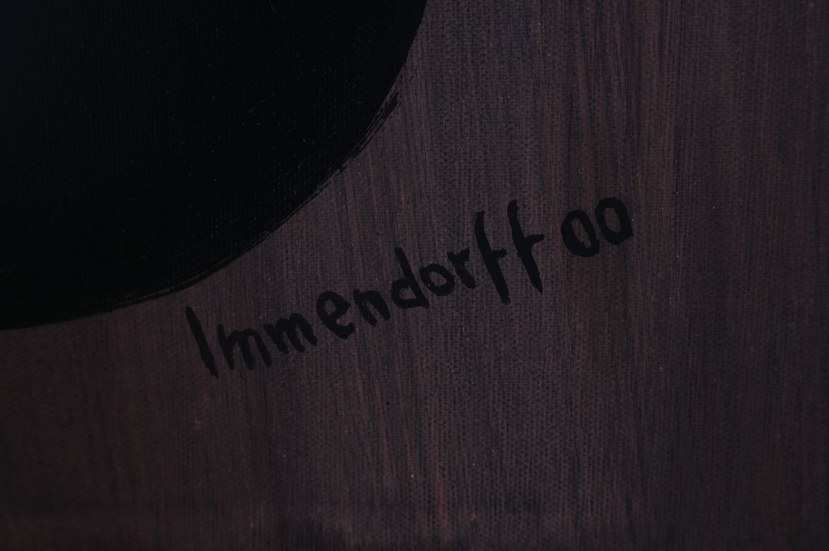 Detail a: Jörg Immendorff, 1945 Bleckede-2007 Düsseldorf, Öl/Lwd, re. unten handsign., dat., Das Werk wird gemäß Herr Prof. Gohr (Verfasser des WVZ) in ...