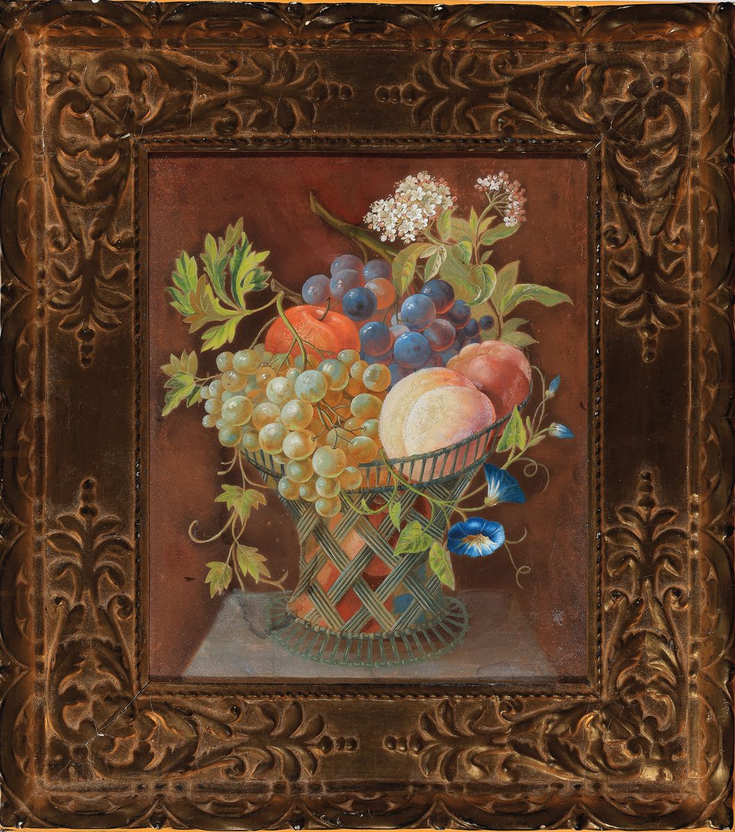 Detail k: Zuschreibung: Erdmann Schultz, 1810 Berlin-ca.1841, Schüler von Wilhelm Völcker, besonders bekannt für seine Blumen- und Früchtemalerei, ...