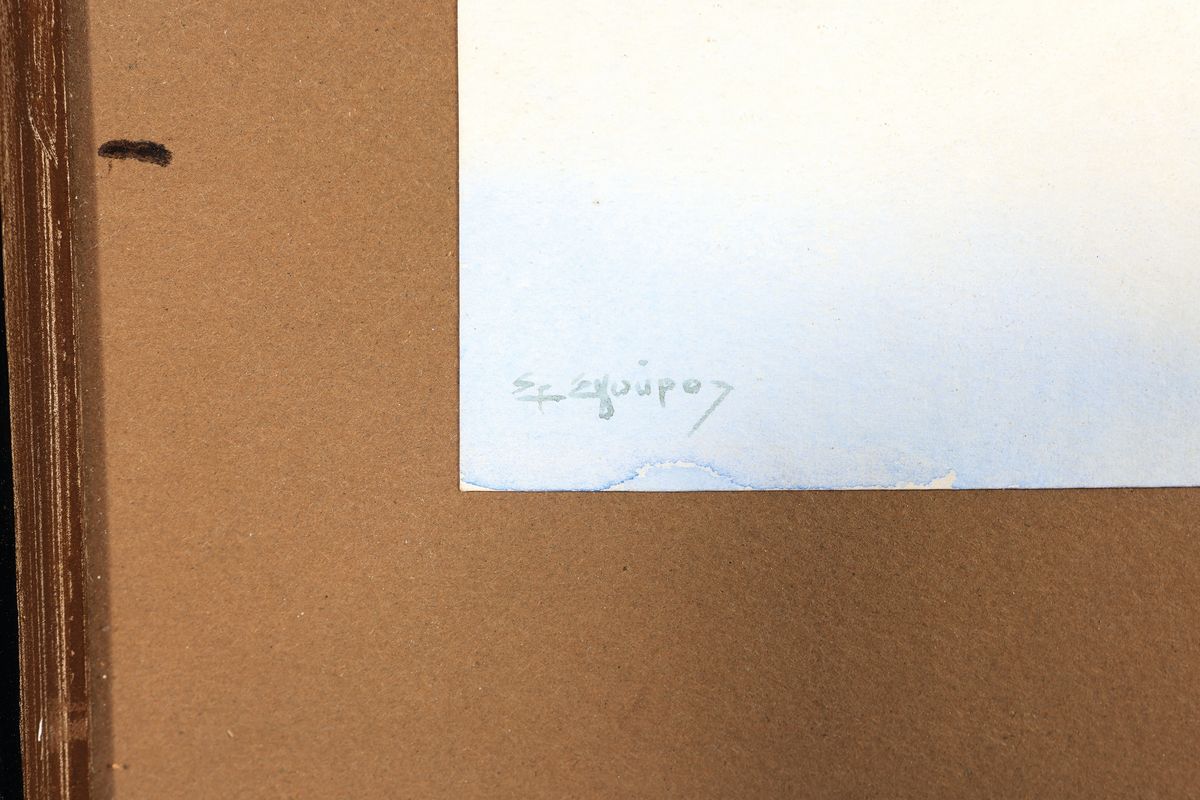 Detail a: Griechischer Künstler, 1. Hälfte 20. Jh., Blick auf Korfu, Aquarell auf Papier, links unten signiert, ca. 28x43cm, u.Gl., R. ca. 39x54cm