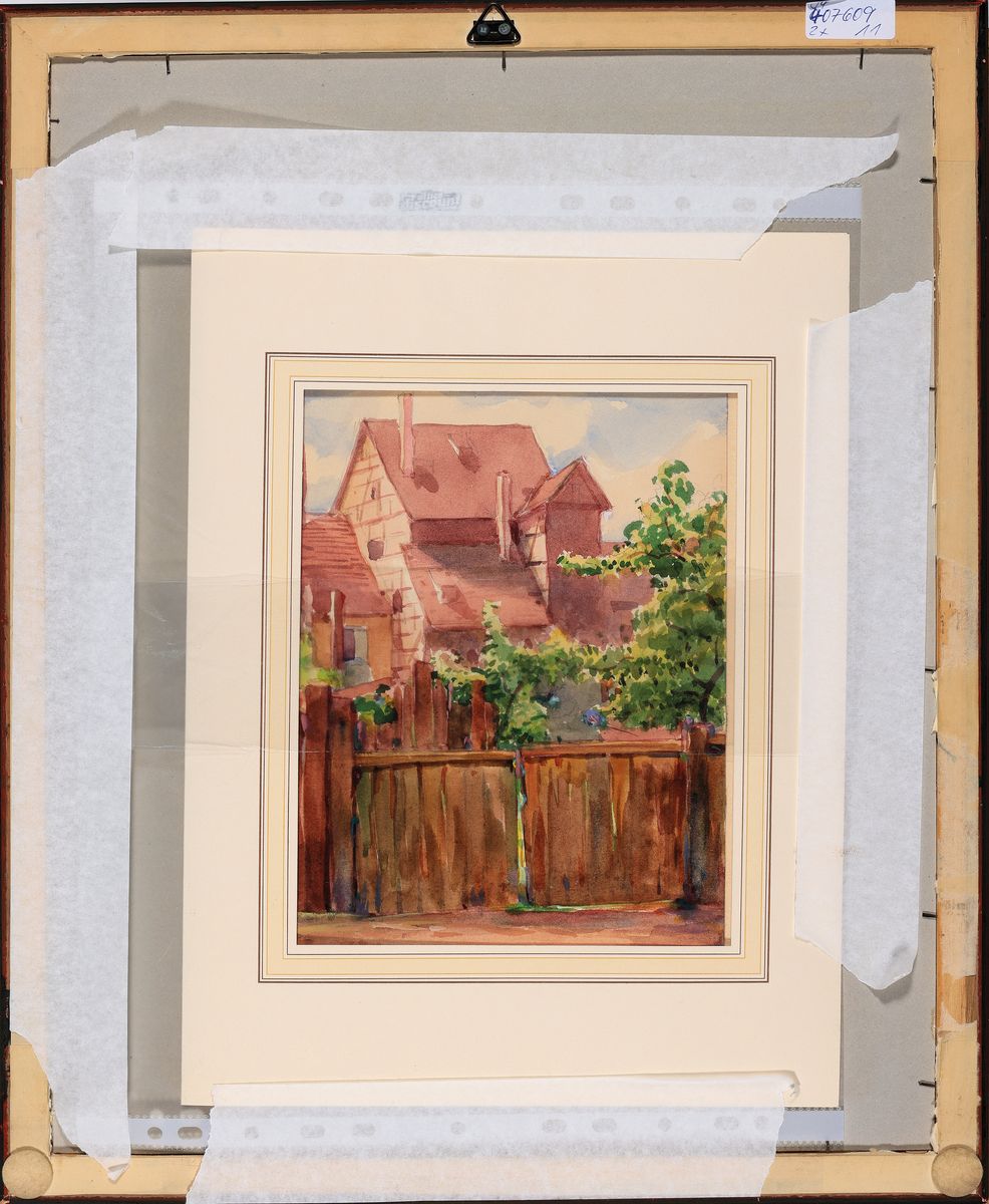 Detail l: Fritz Hildebrandt, 1878 Quedlinburg-1970, Studium an der Akademie Berlin, war Schüler von Müller-Schönefeld und Hans Licht, hier: 2 Arbeiten mit ...